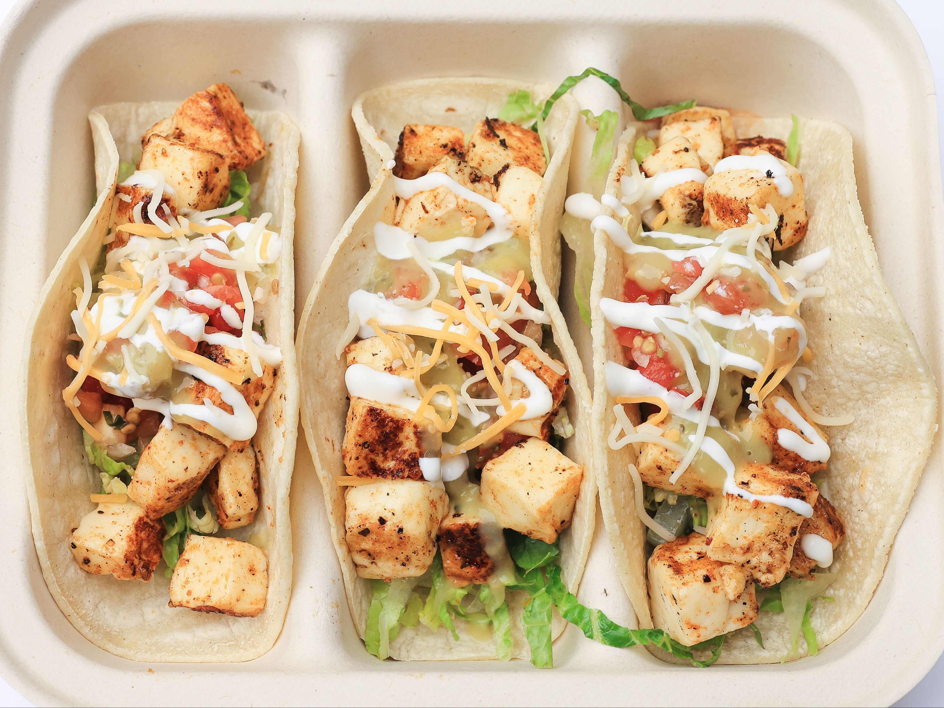 Queso Frito Taco Trio - Crispy Cheese Taco Trio
