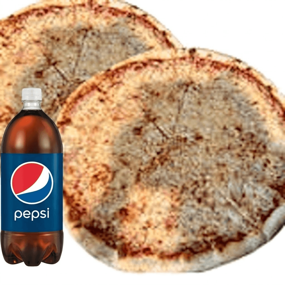 2 Large Pizzas and 2 Liter Soda Offer