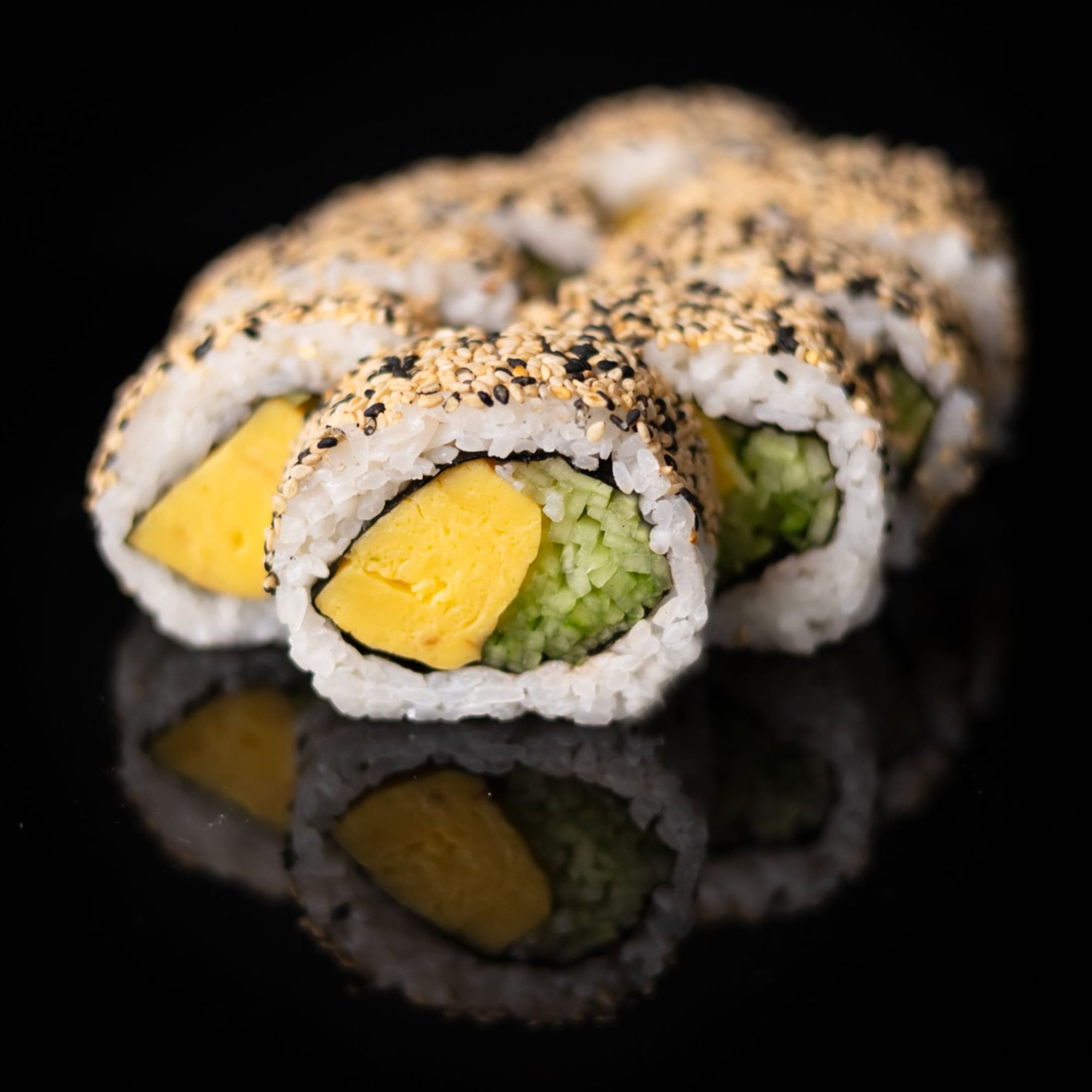 California Vegetarian in Sesame Roll