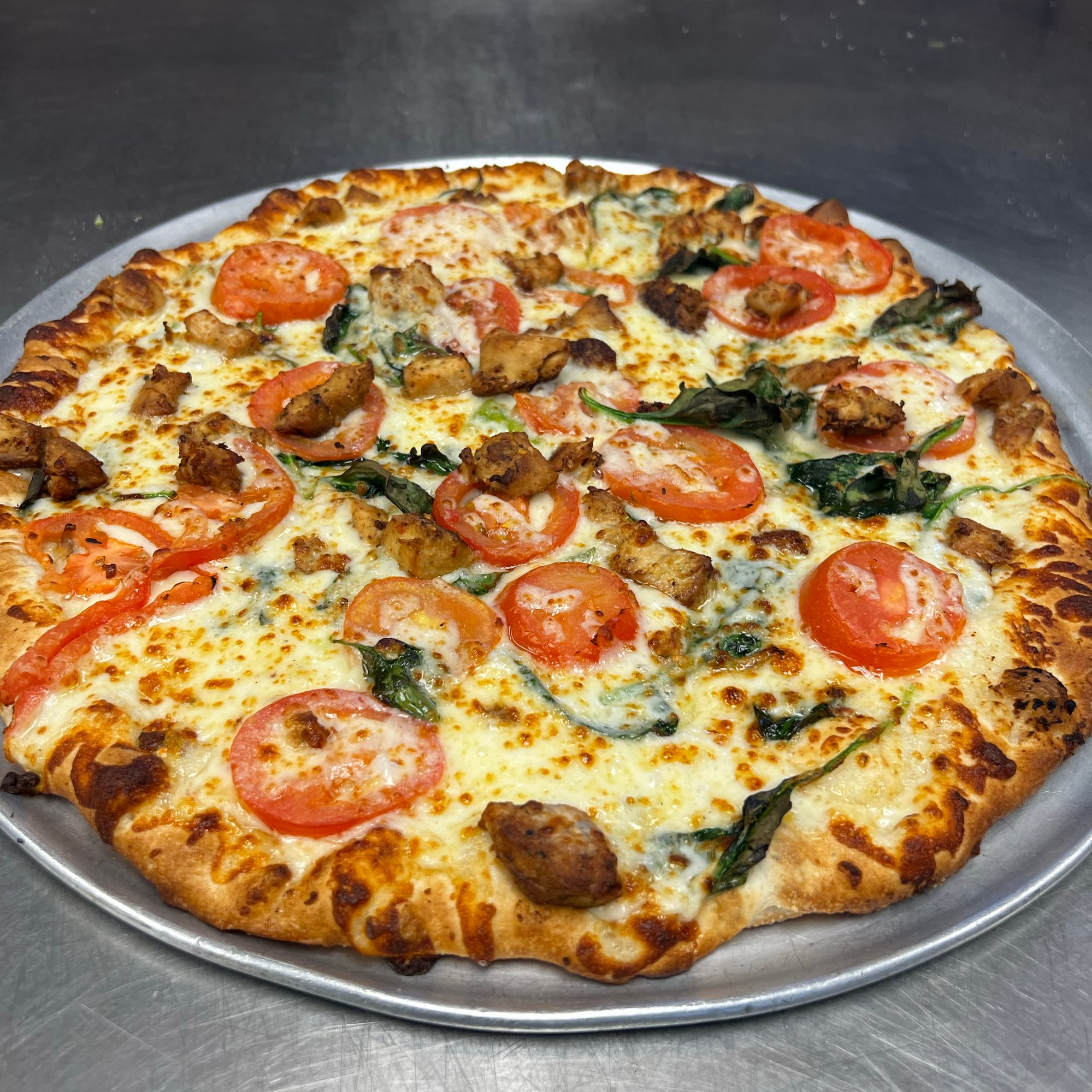 Chicken Florentine Pizza