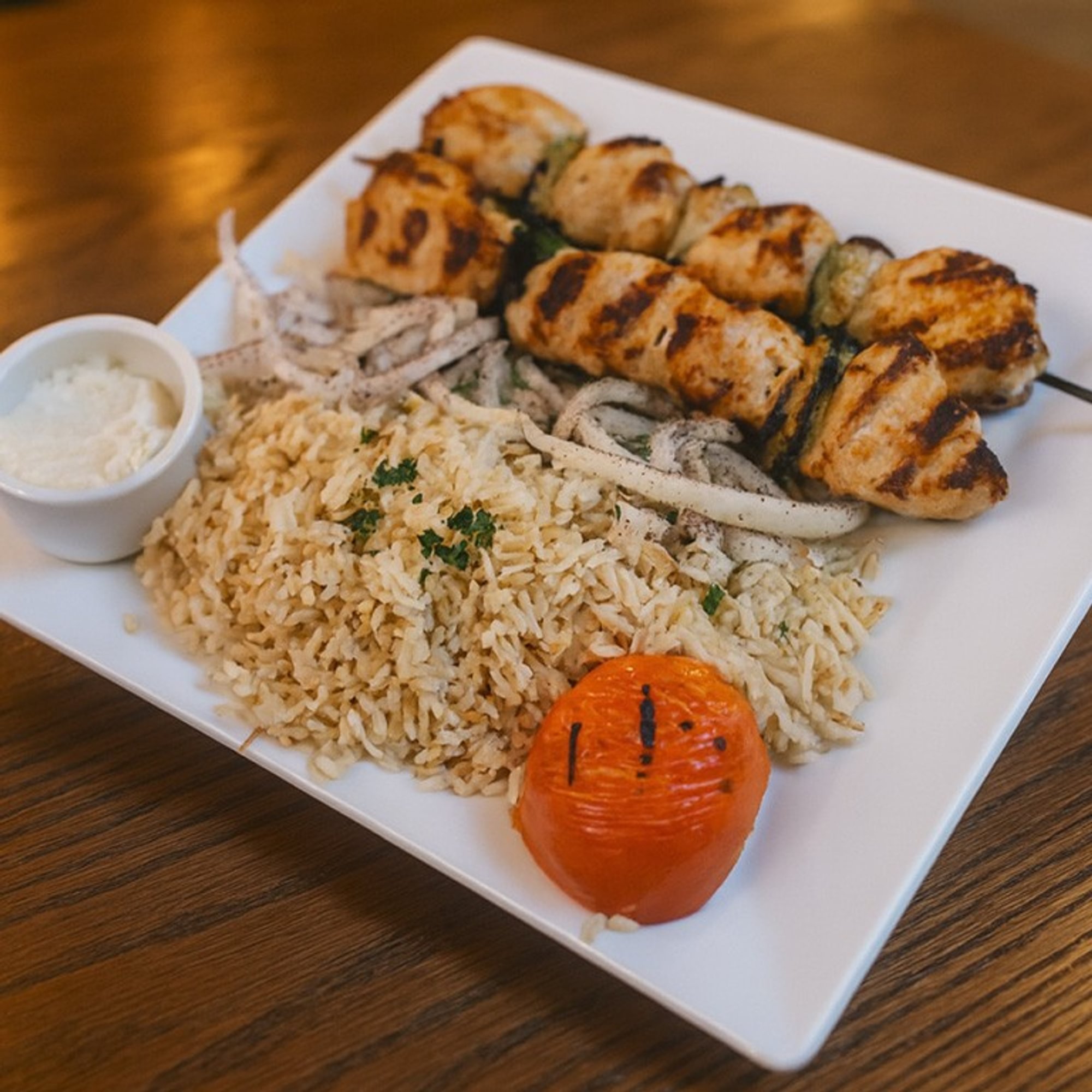 Chicken Kabob Plate