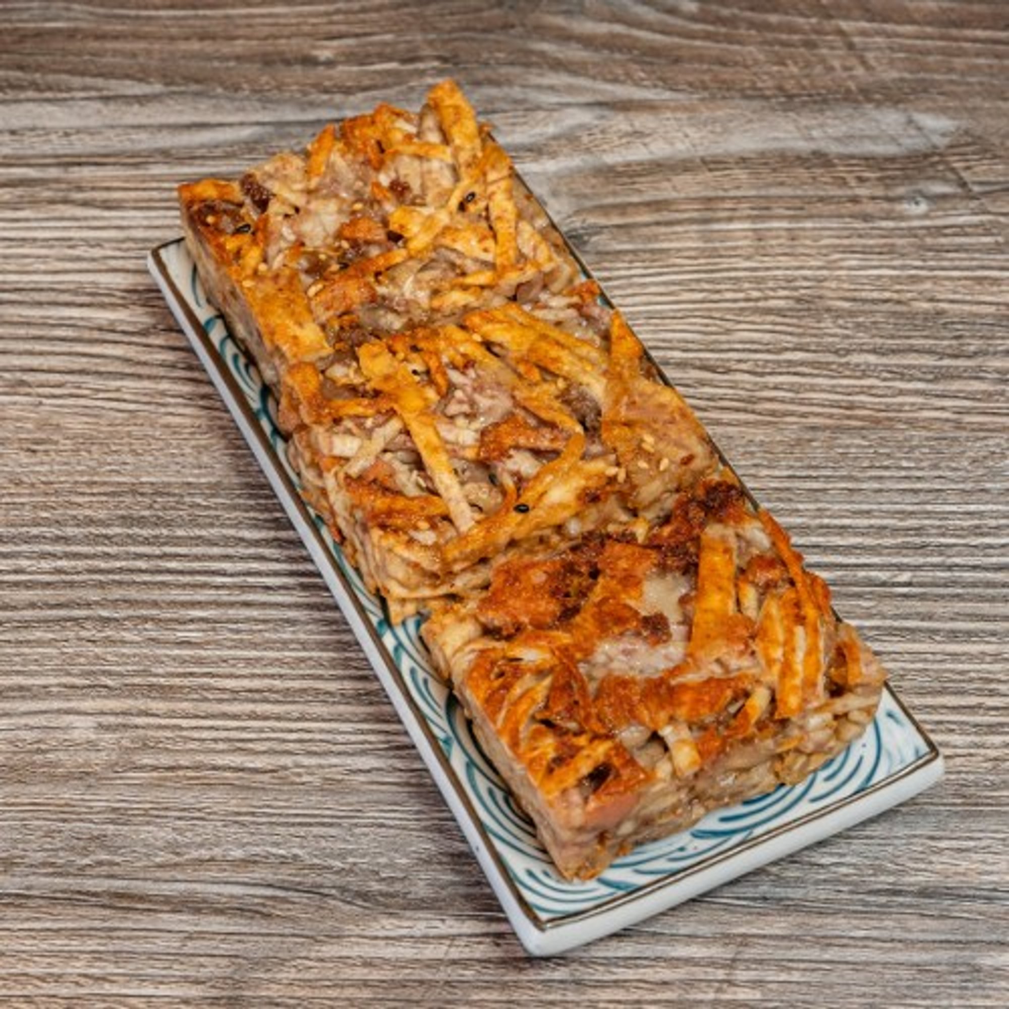 Vegan Pan Fried Shredded Taro Cake