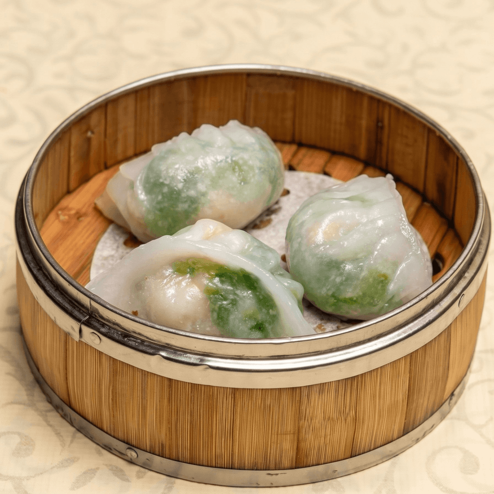 鮮蝦豆苗餃 [Pea Sprout Shrimp Dumpling]