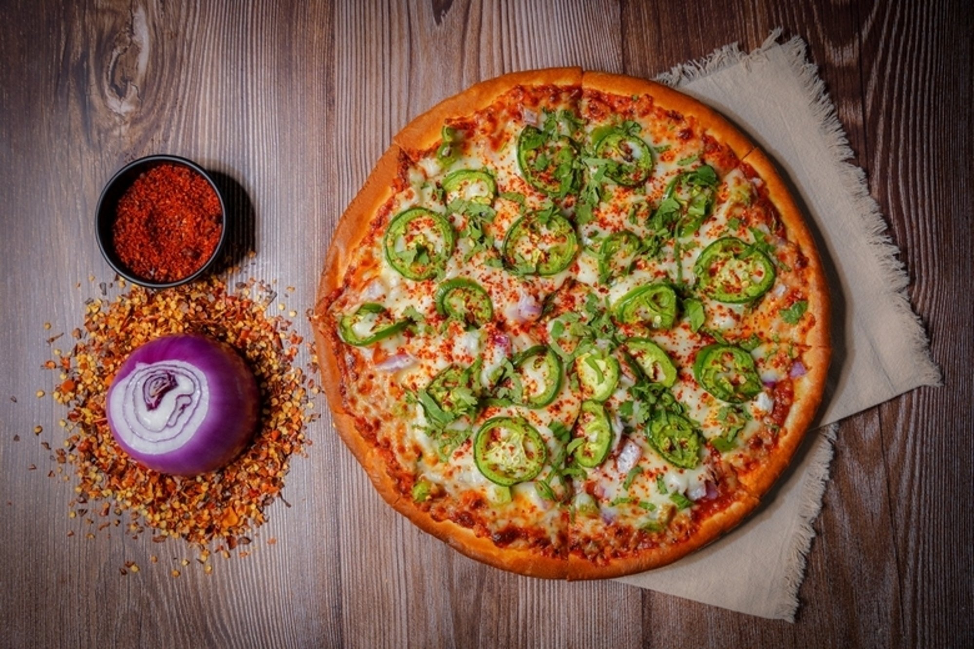 Veggie Achari Pizza