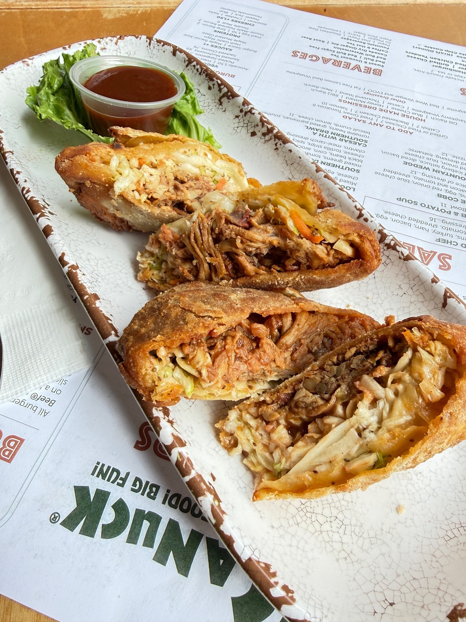 BBQ EGG ROLLS