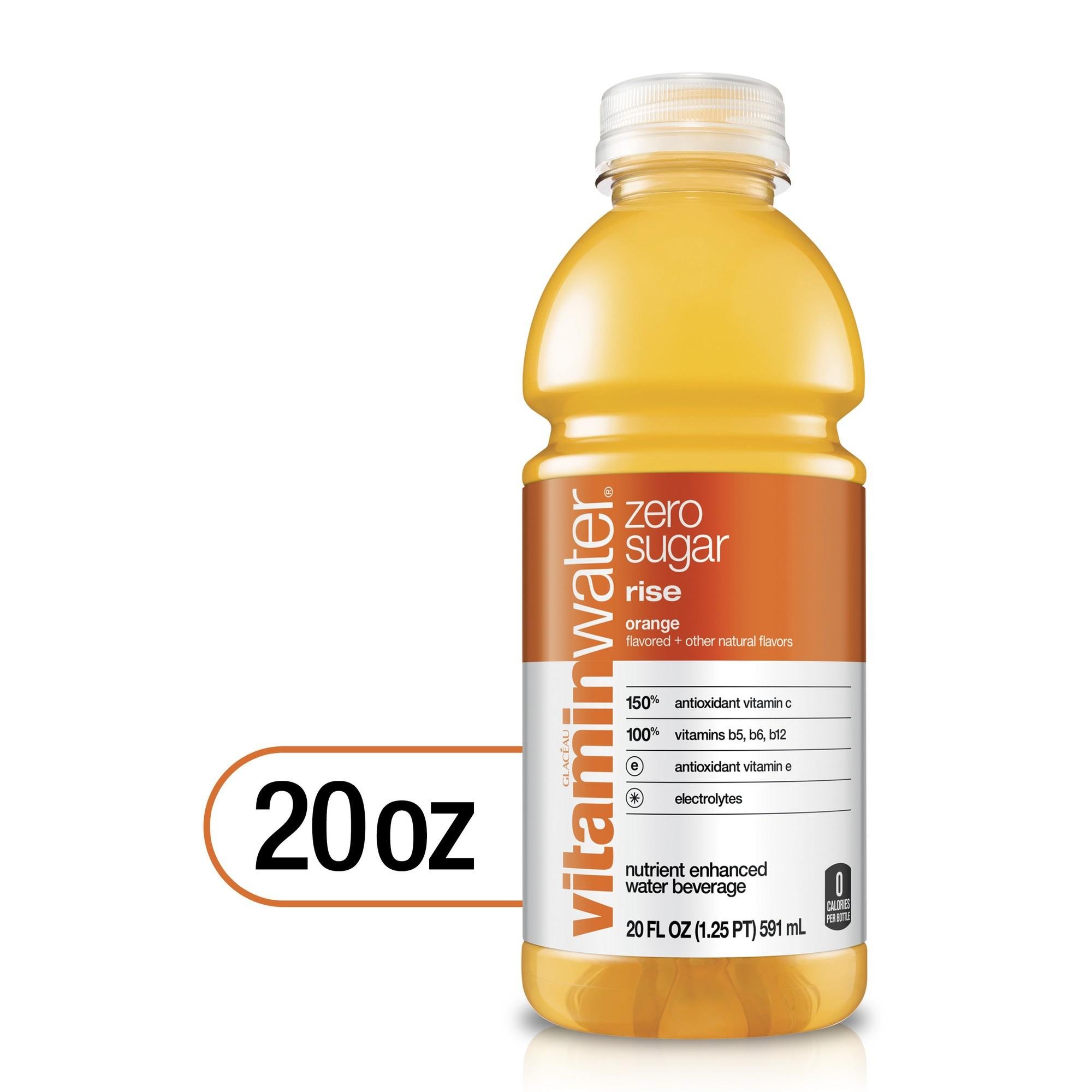 Vitamin Water Zero Sugar Rise, 20 Oz (Orange)