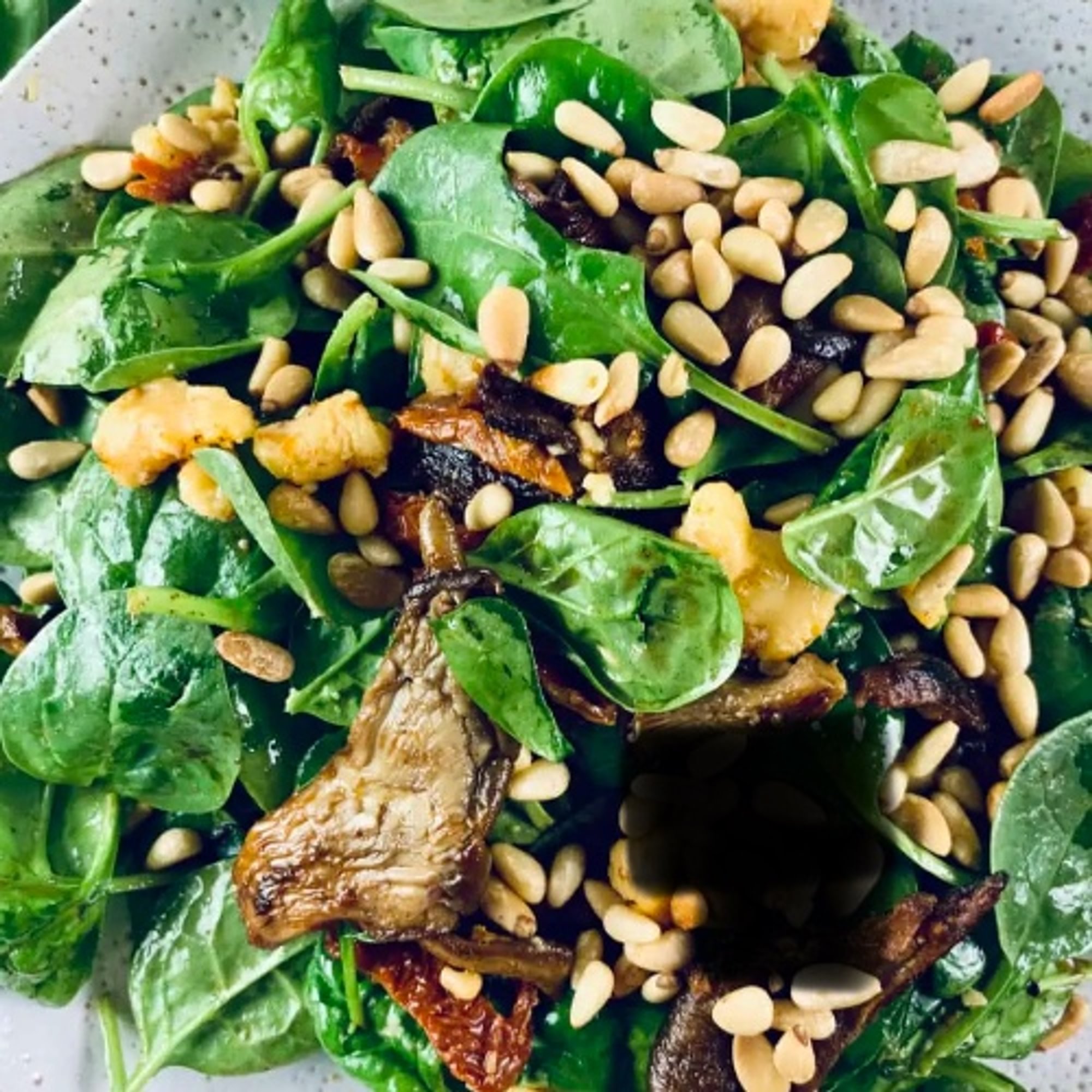 Vegan Warm Mushroom Salad For 10