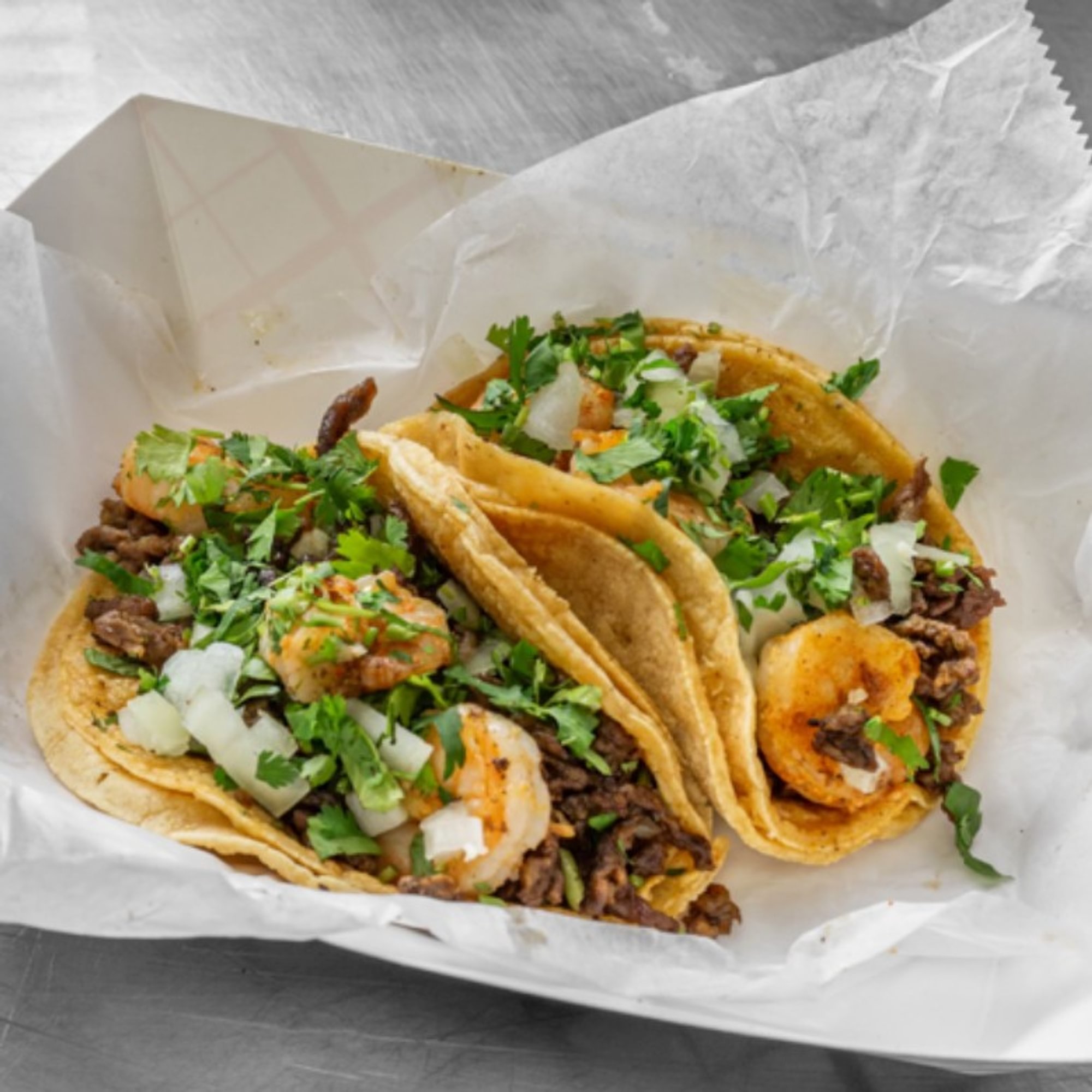 STEAK AND SHRIMP TACO