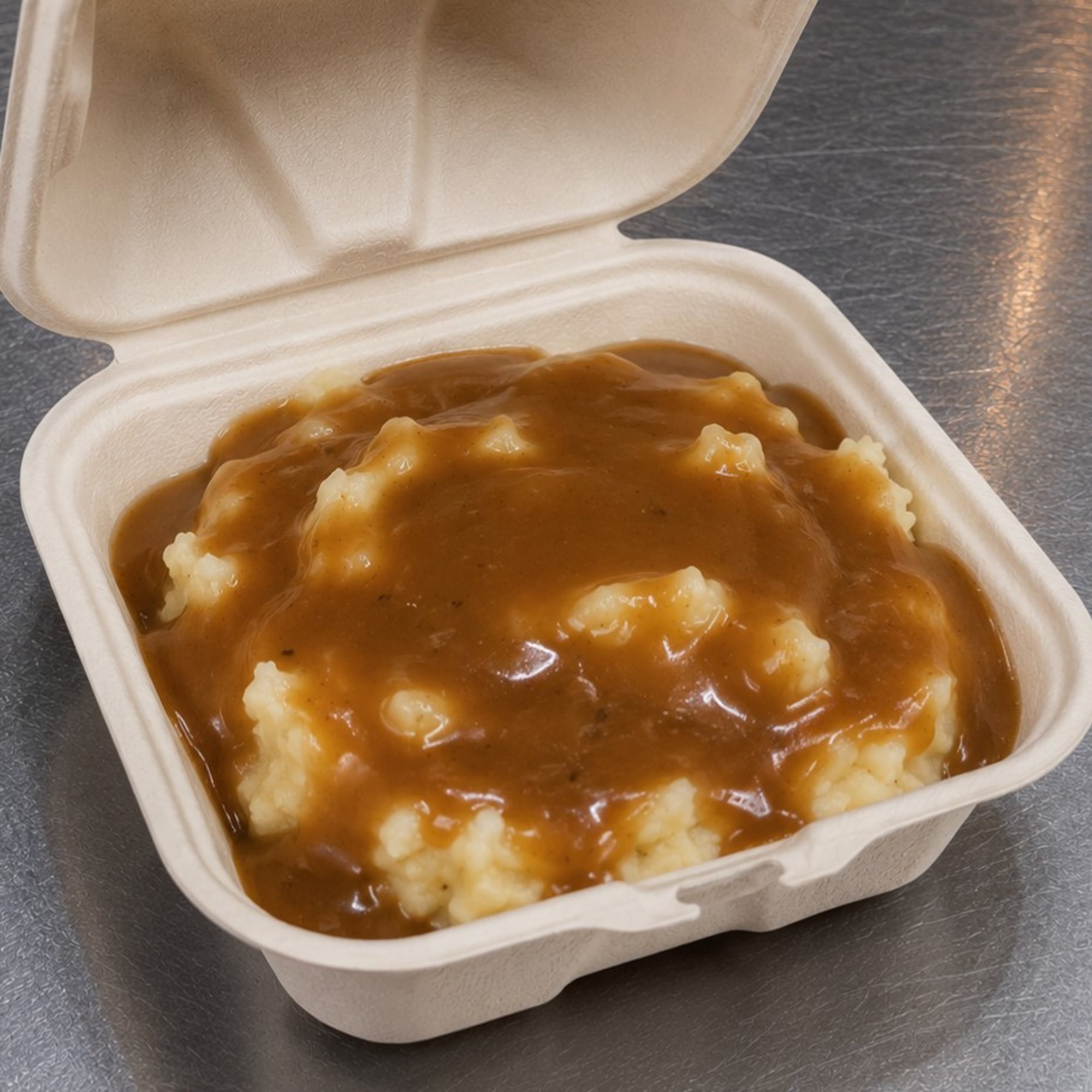 Mashed Potatoes with Gravy