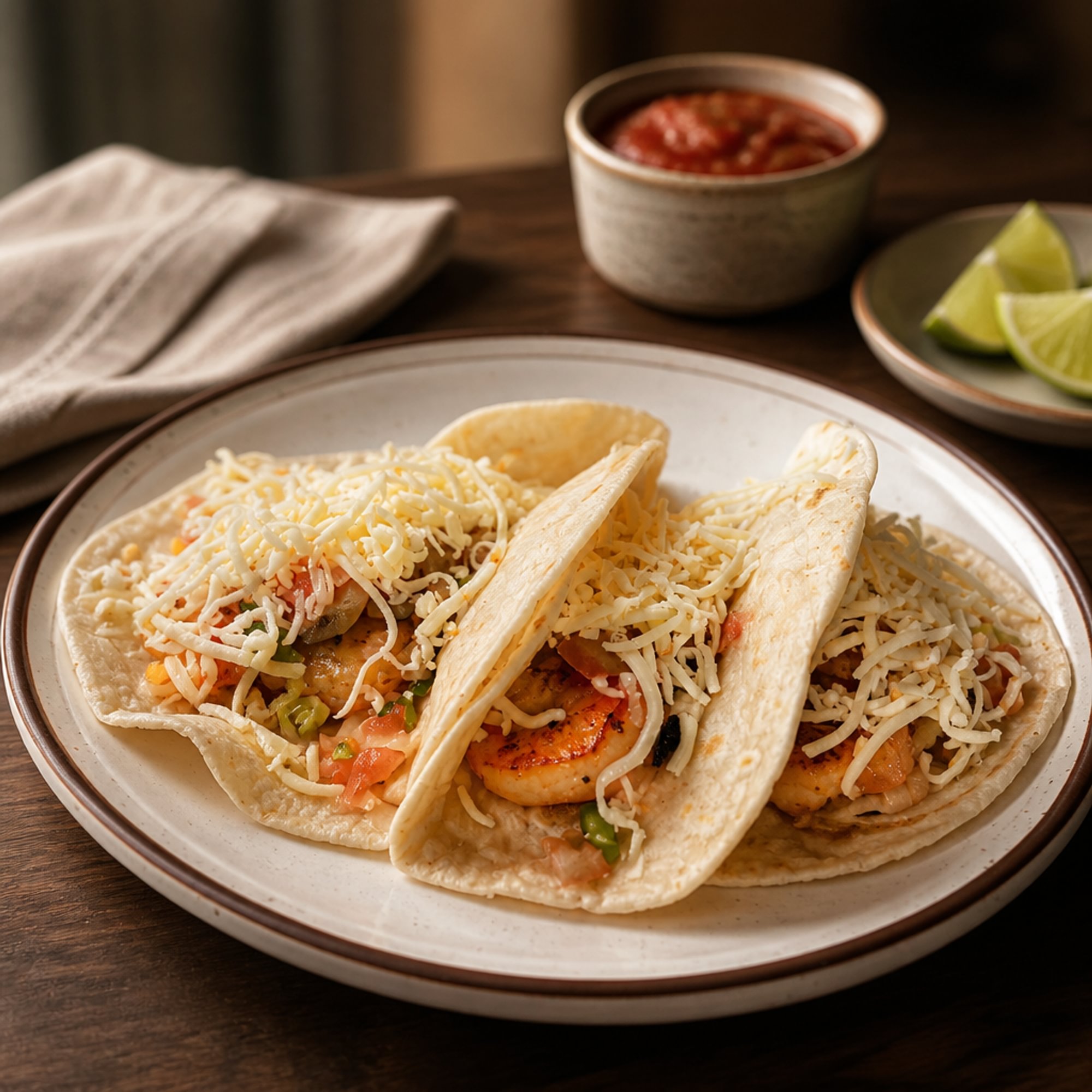 6 Shrimp Tacos