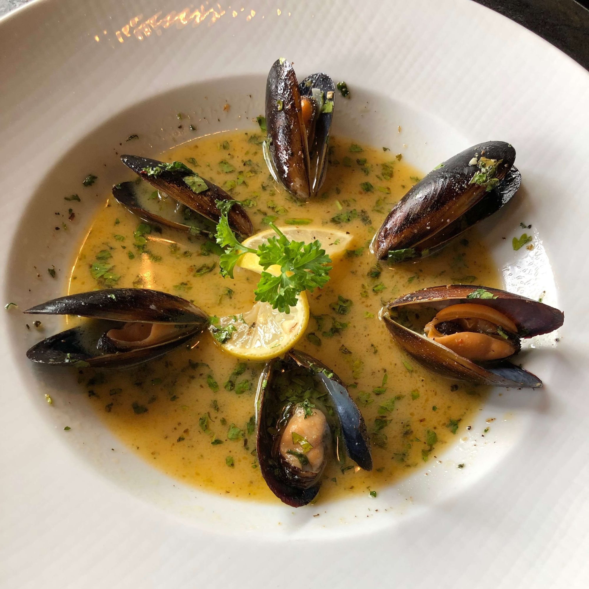 6 Pan Seared Mussels