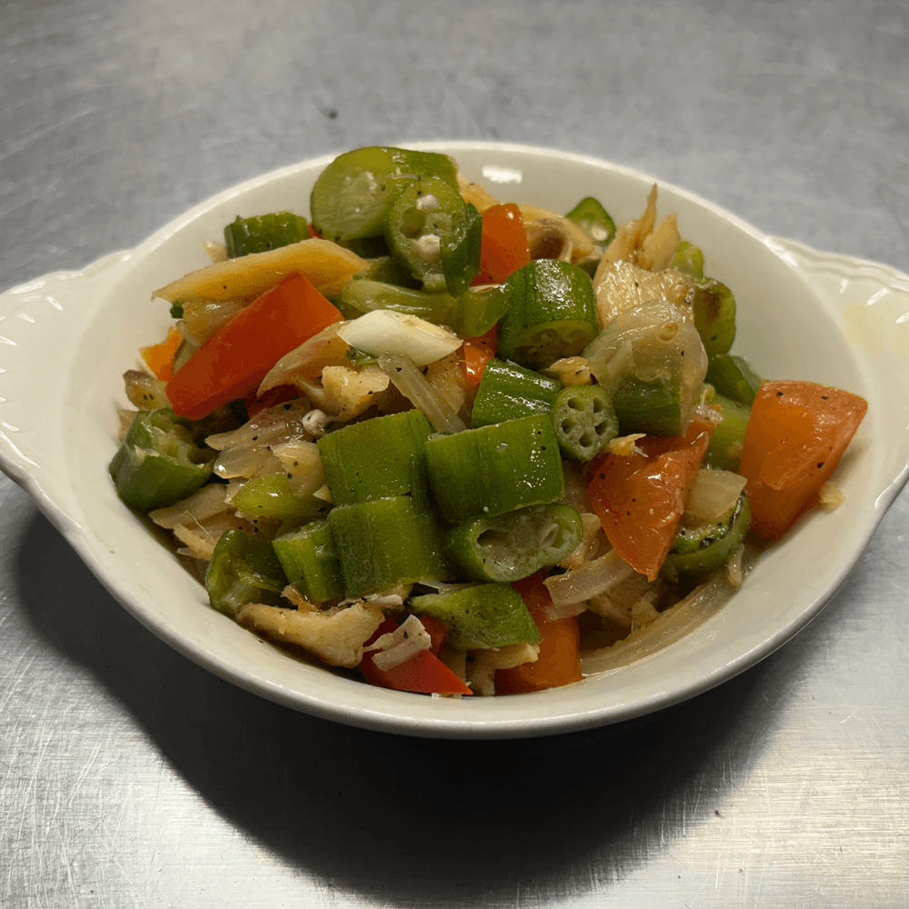 Side - Okra & Saltfish