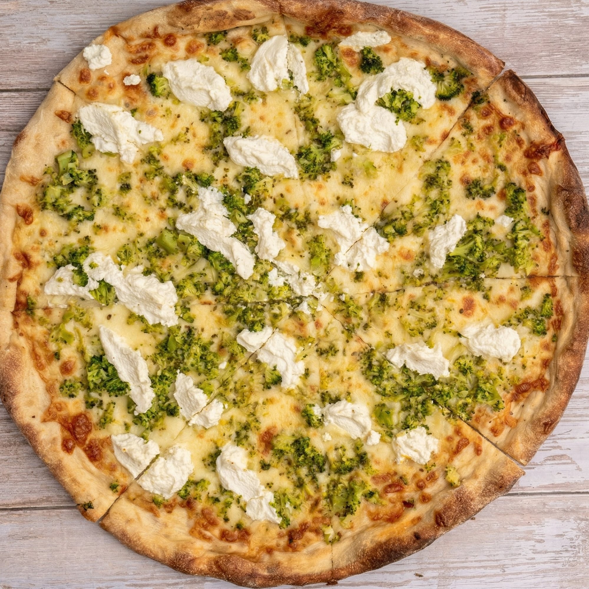 White Broccoli & Ricotta Specialty Pizza