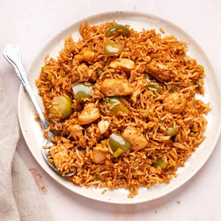 CHICKEN SCHEZWAN FRIED RICE