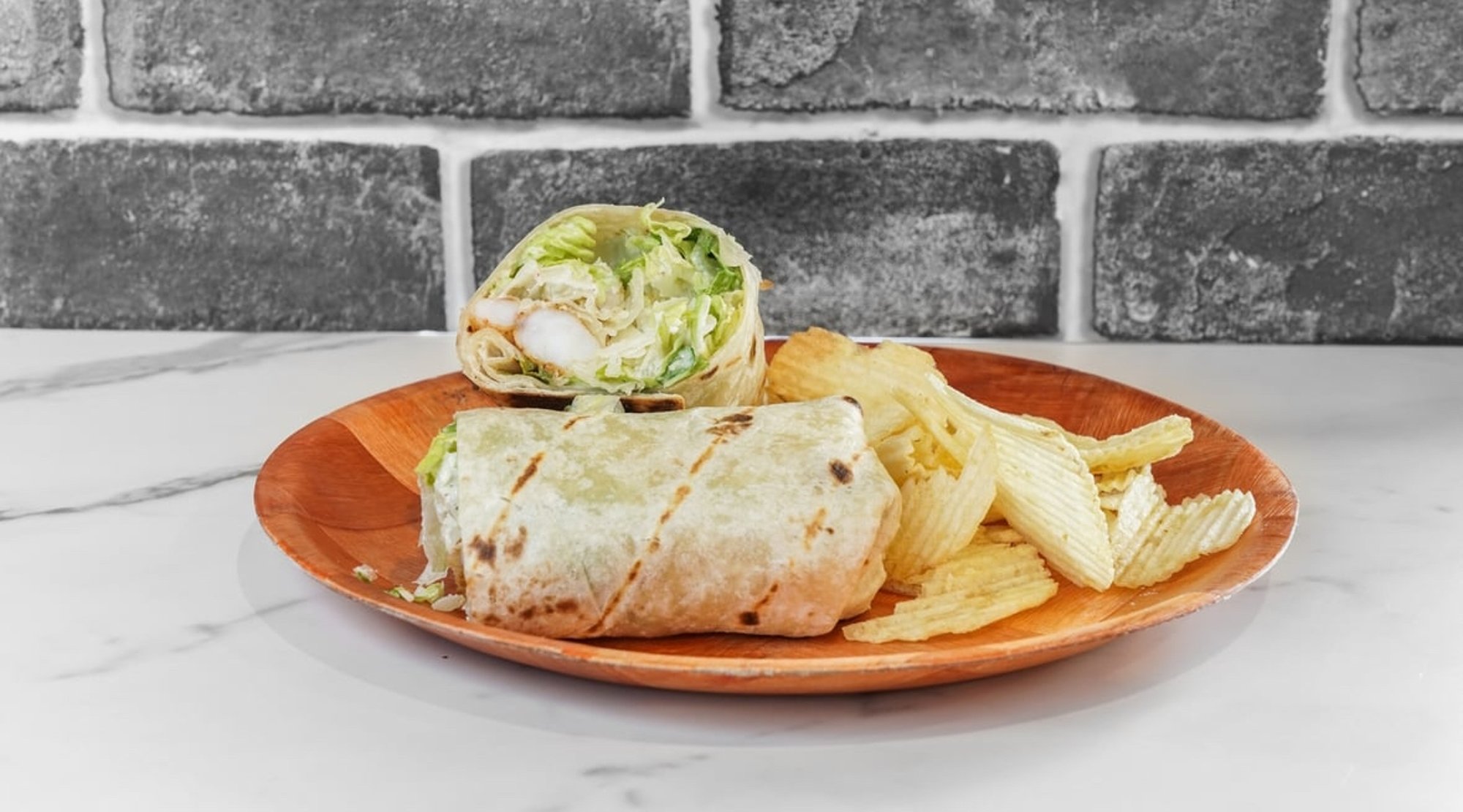 Shrimp Caesar Wrap