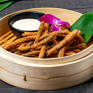 Fish/Shellfish Allergy-Friendly Panko-crusted Long Beans