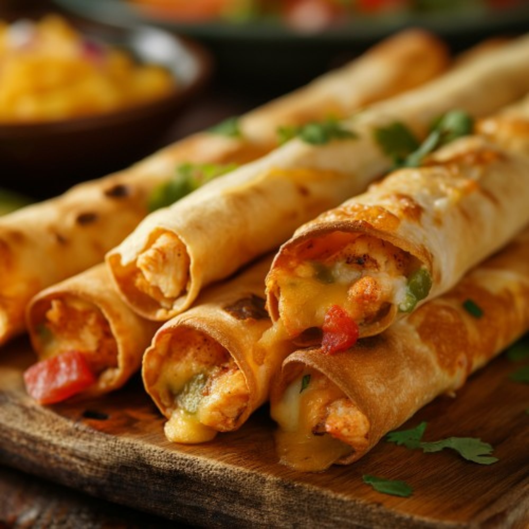 Rolled Tacos with Cheese Only