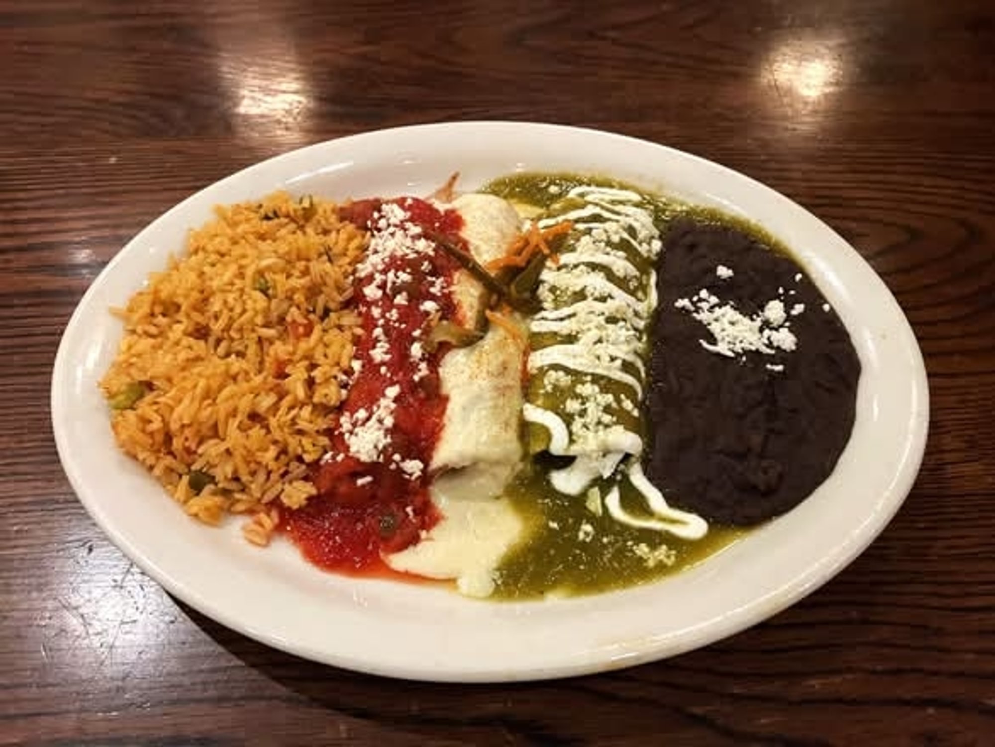 Tri-Color Enchiladas