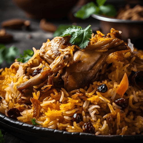 Hyderabad Chicken Dum Biryani