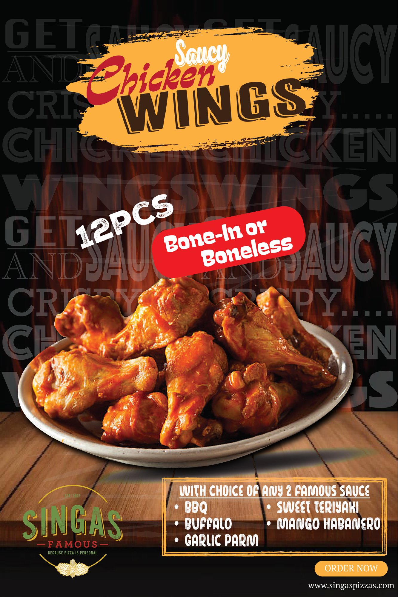 12 Chicken Wings