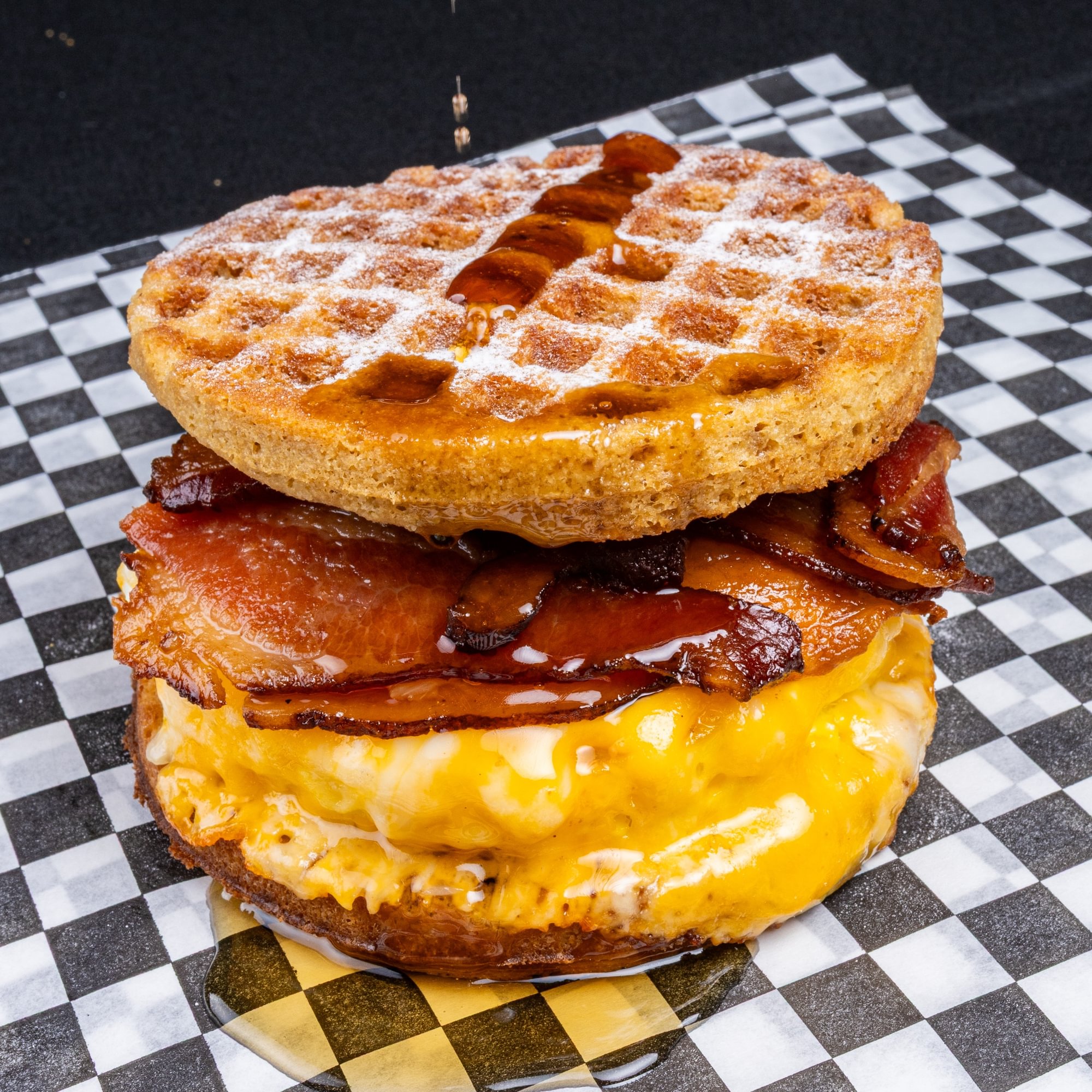 Waffle Sandwich (waffles have dairy)