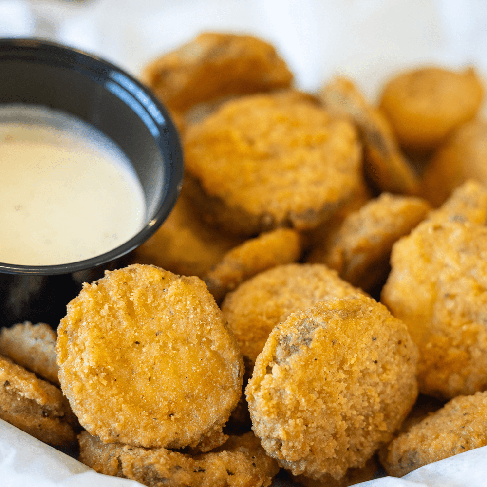 Fried Pickle Chips Breaded