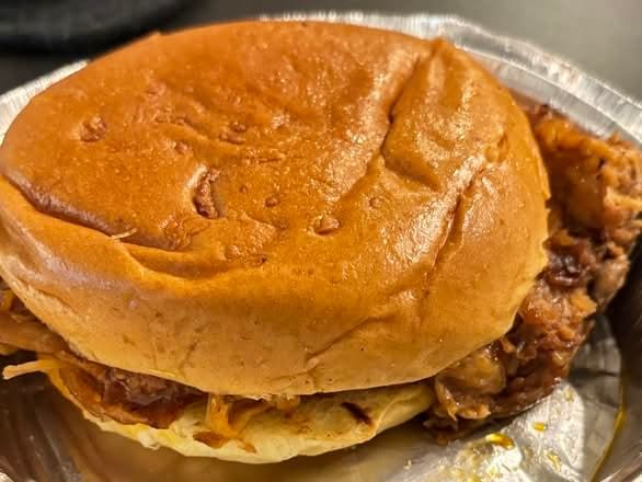 Hickory Smoked Pulled Pork Sandwich