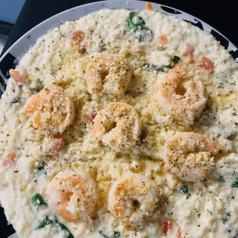 Roasted Garlic & Shrimp Risotto