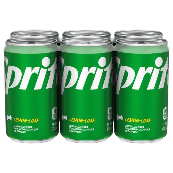 Sprite® Lemon-Lime Caffeine Free Soda Mini Cans 7.5 oz 6 pk