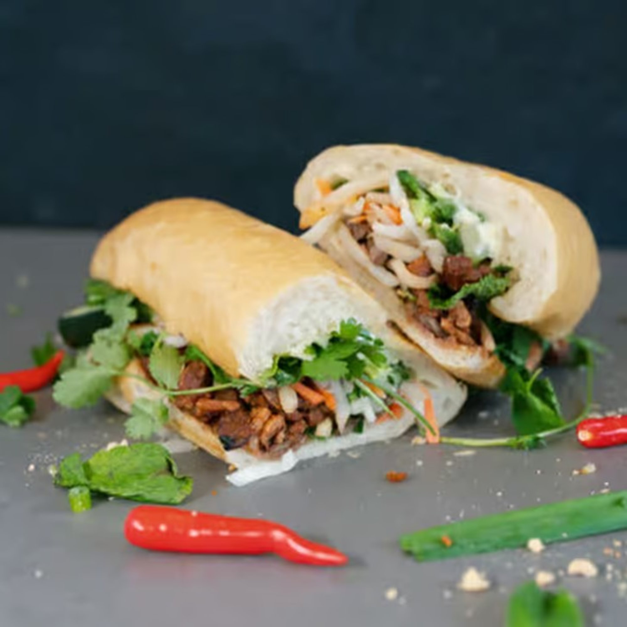Grilled Chicken Banh Mi (Thit Ga Nuong)