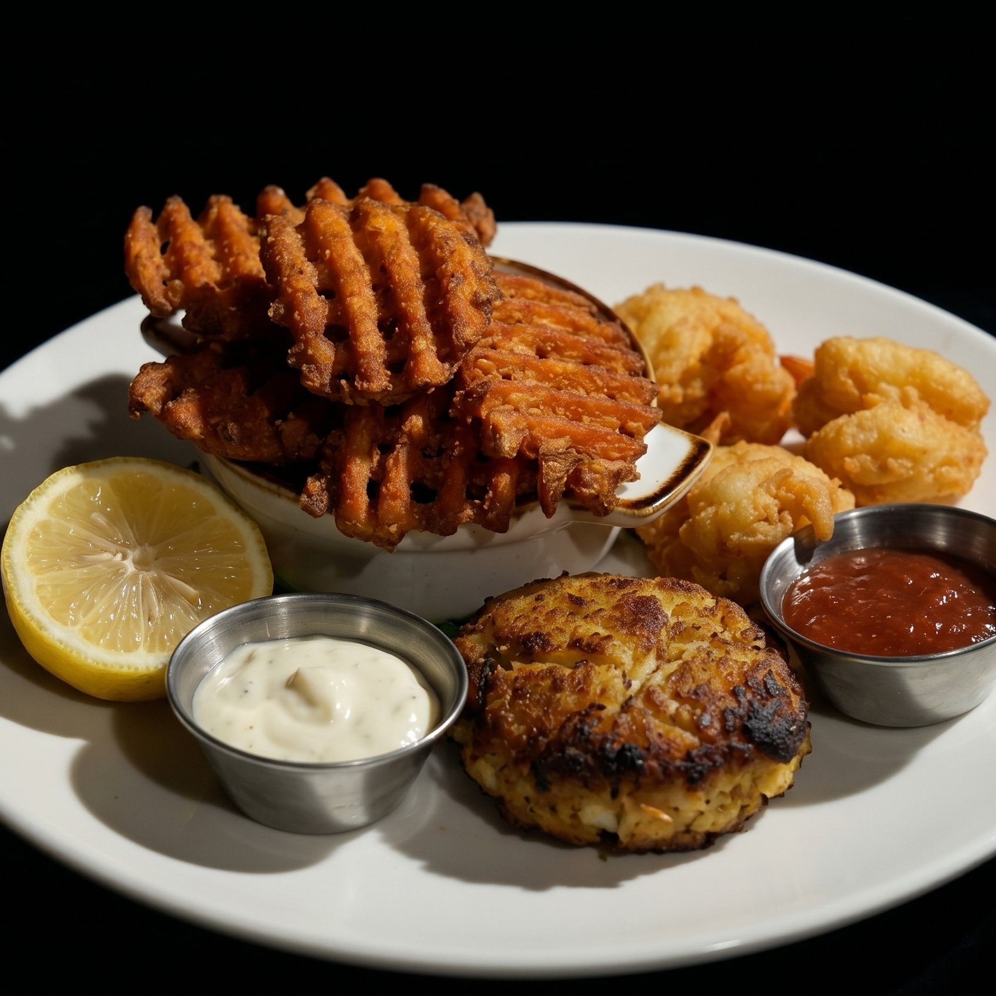 Crab Cake and Shrimp