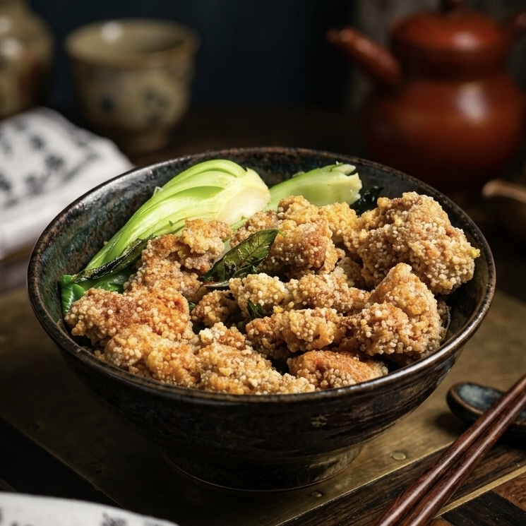 Popcorn Chicken Rice Bowl