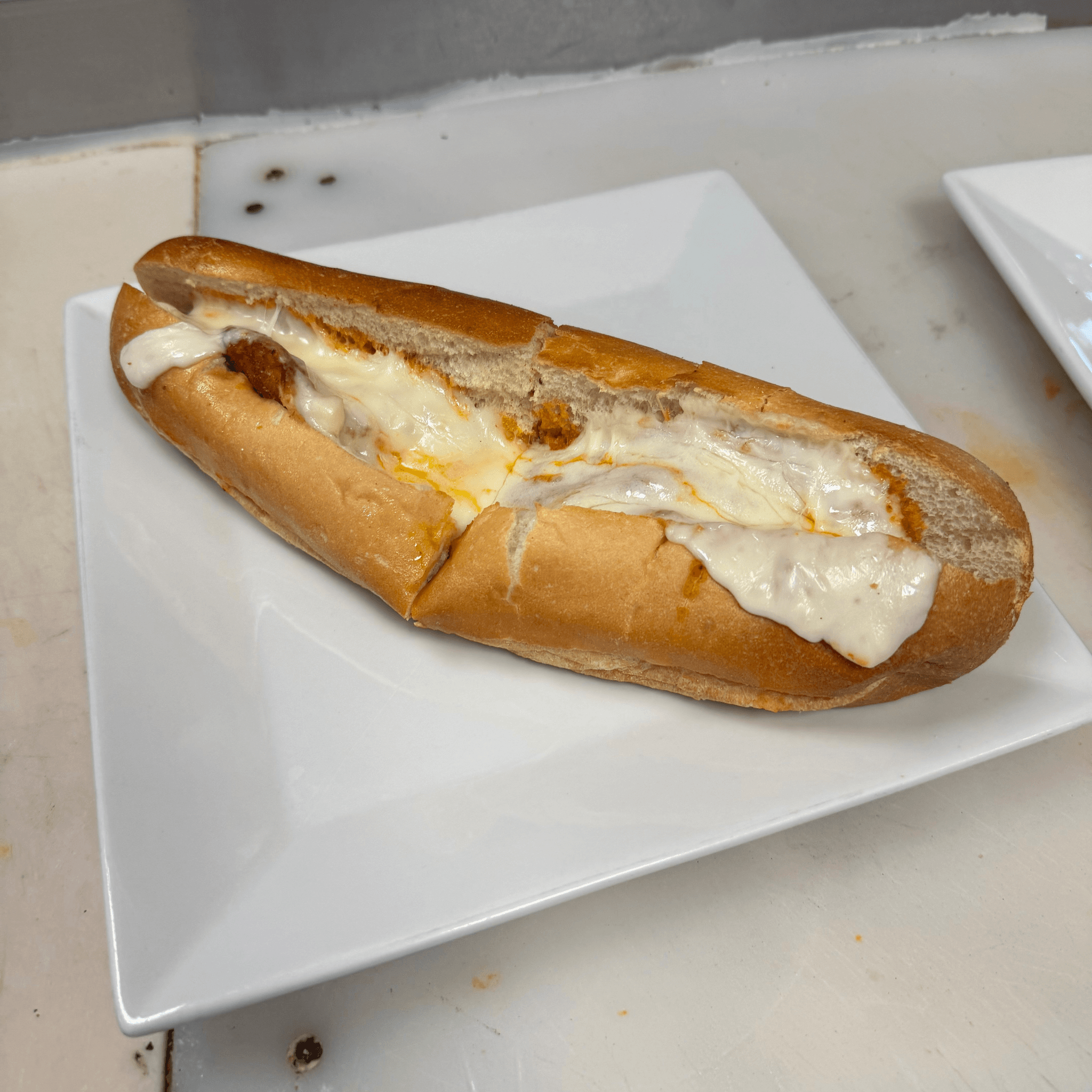 Eggplant Parmigiana Sandwich
