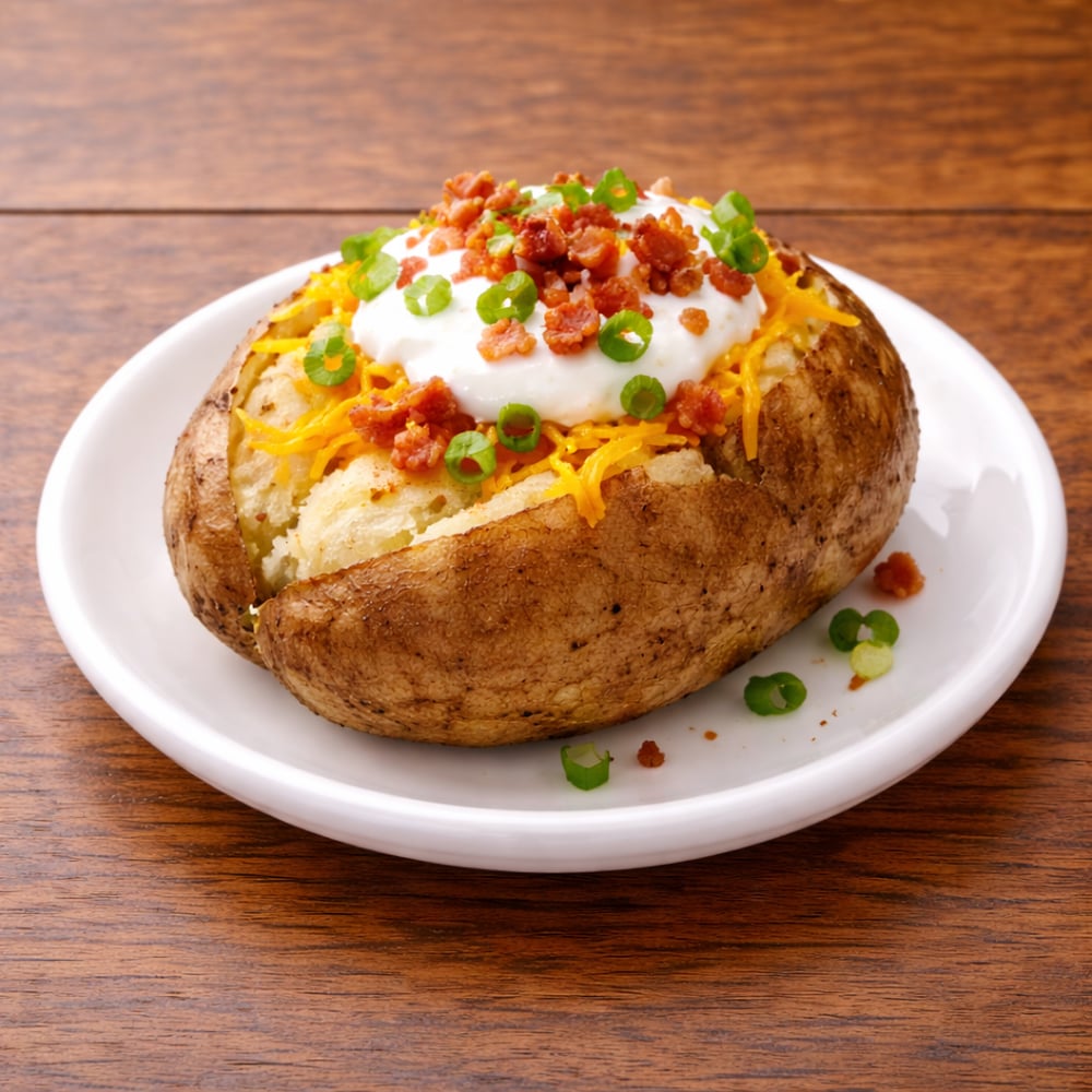 Side Loaded Baked Potato