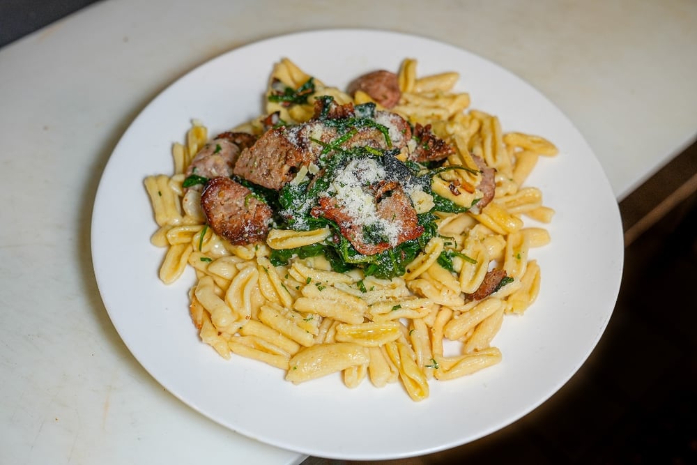 Pasta with Sausage and Broccoli Rabe Oil & Garlic