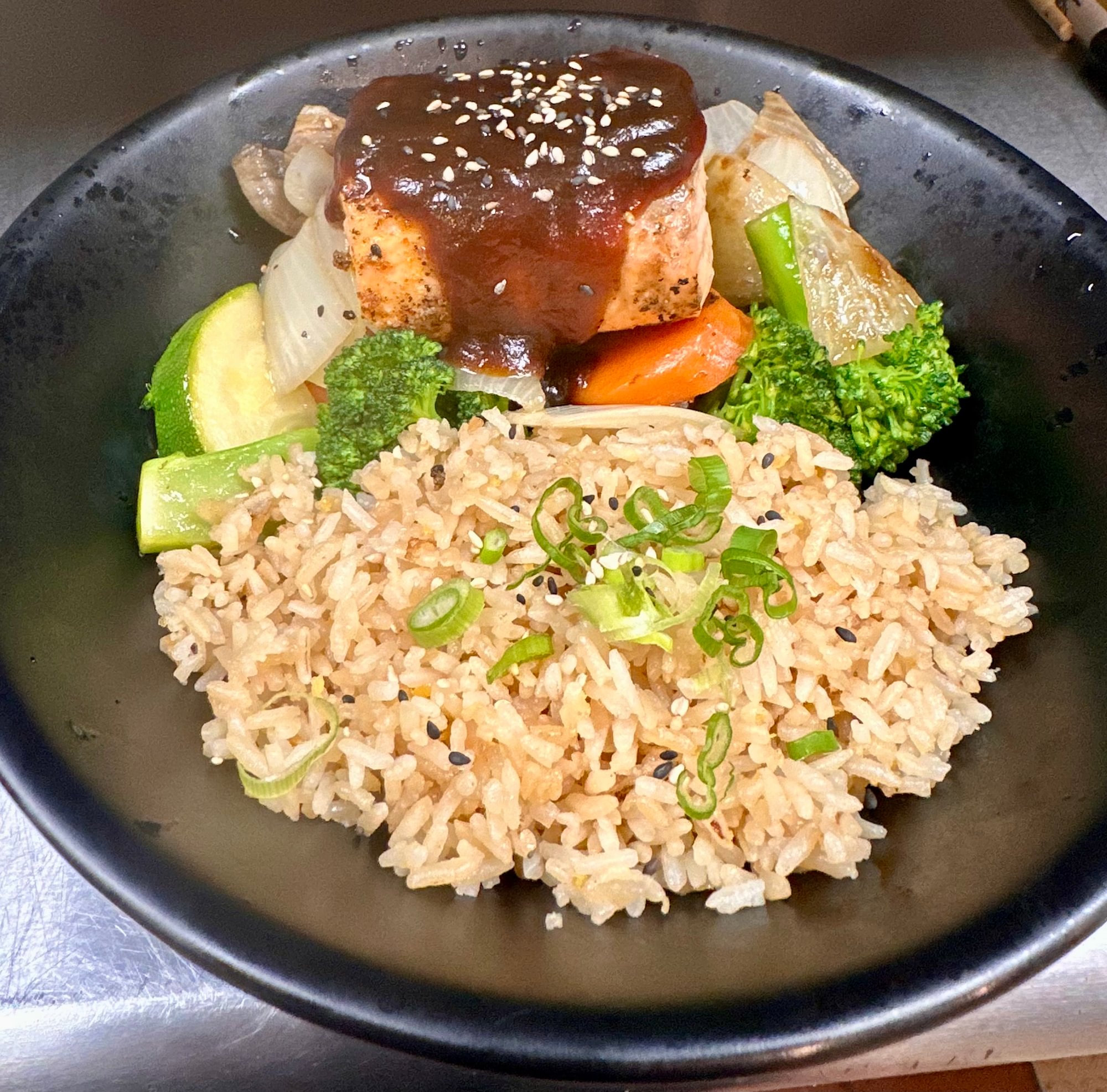 Salmon Teriyaki Bowl