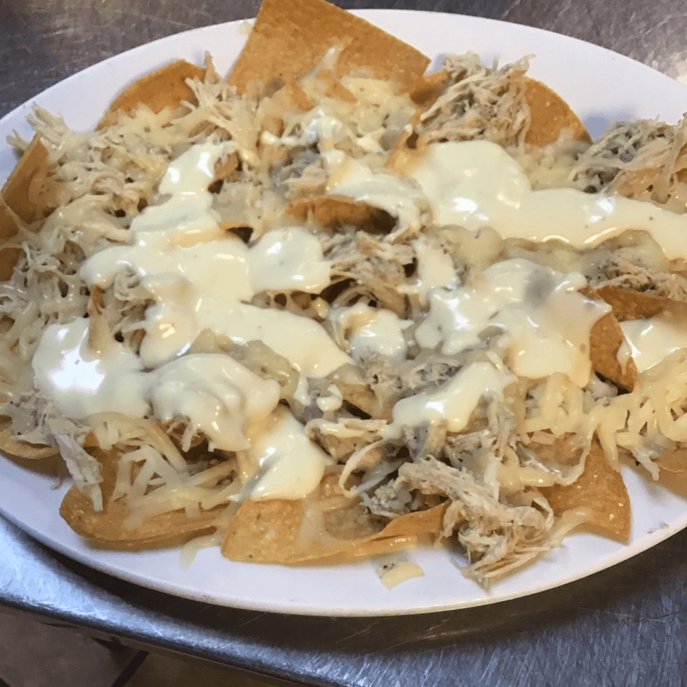 Cheese and Chicken Nachos