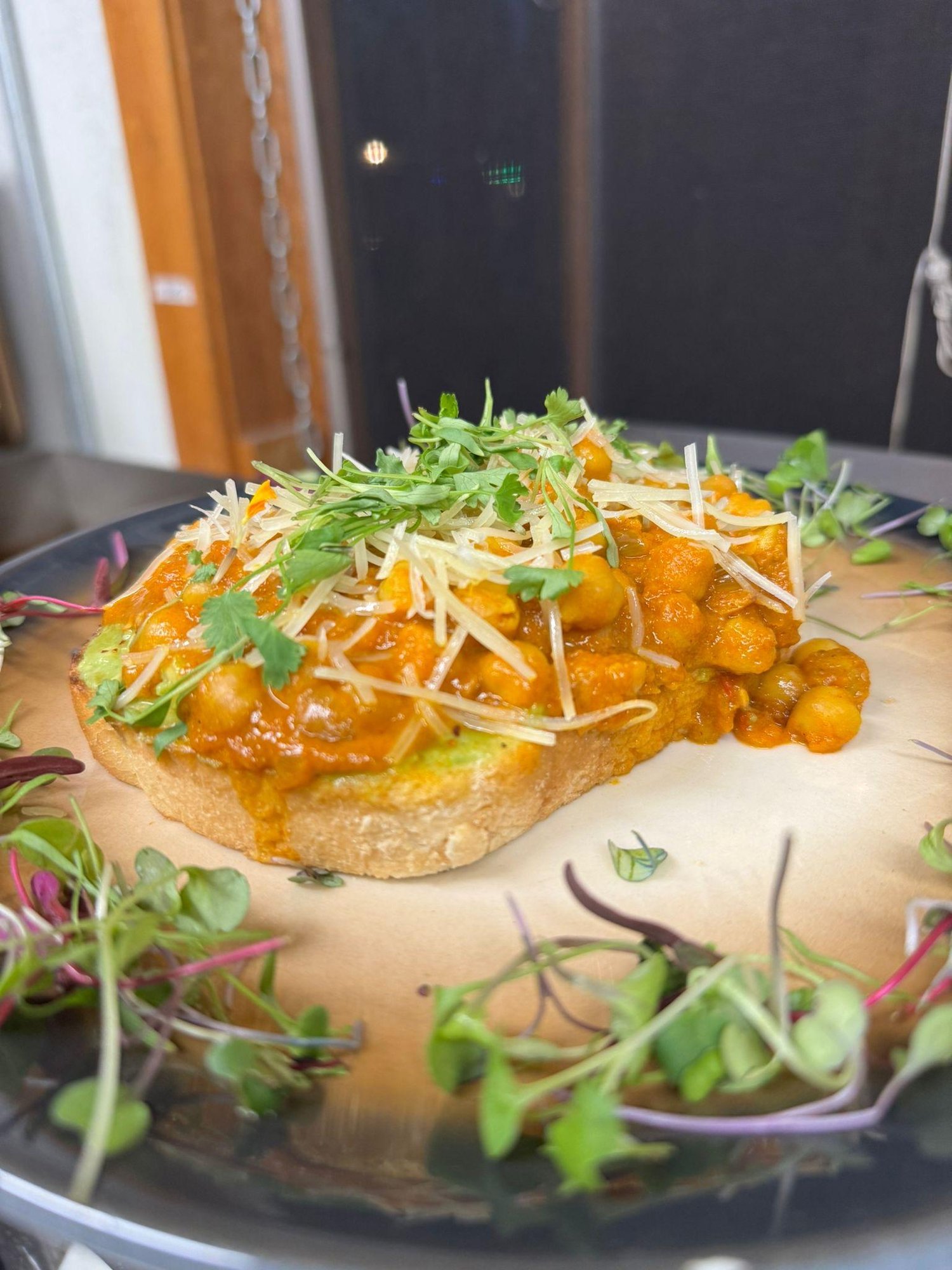 Spicy Chickpea Avocado Toast