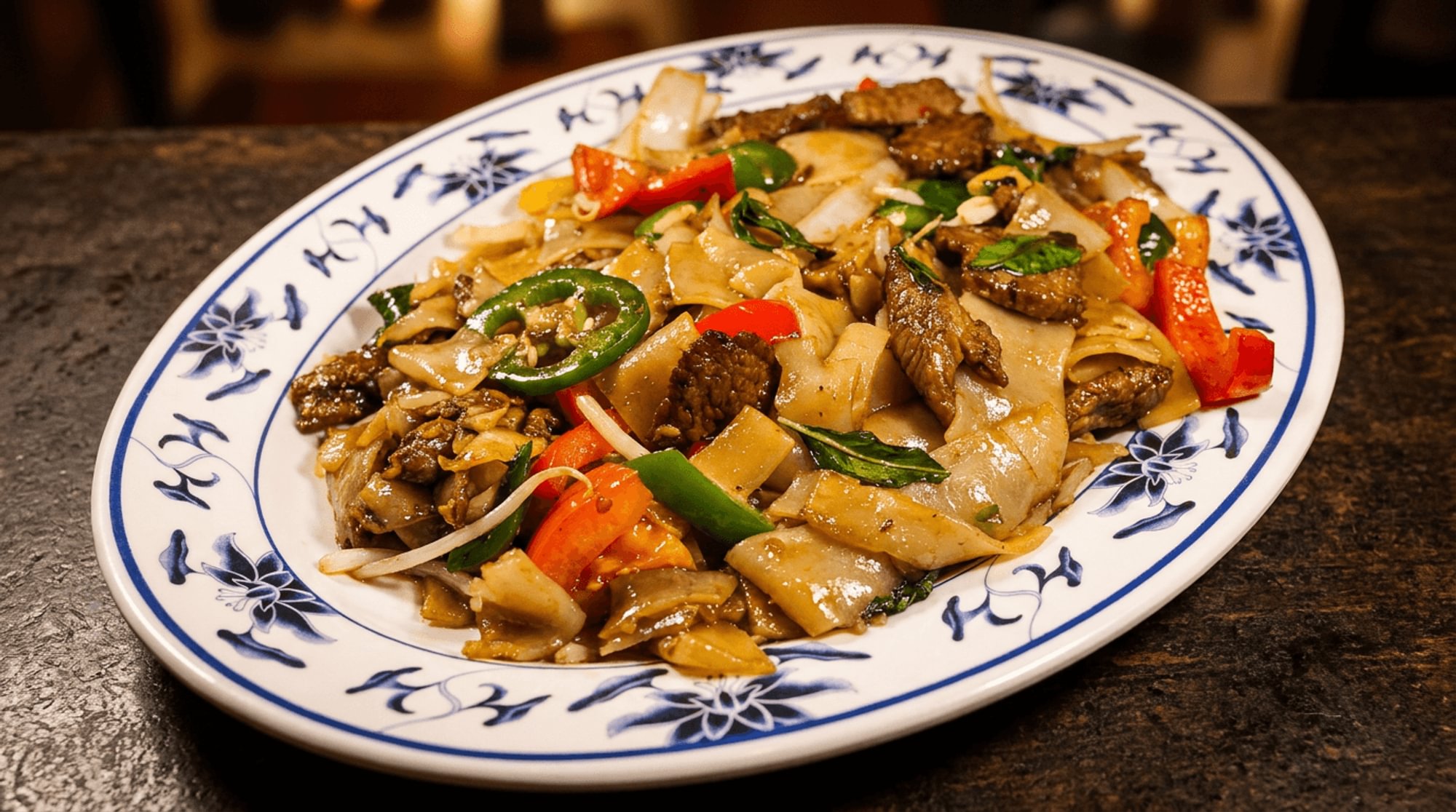 Spicy Basil Noodles / Pad Kee Mao