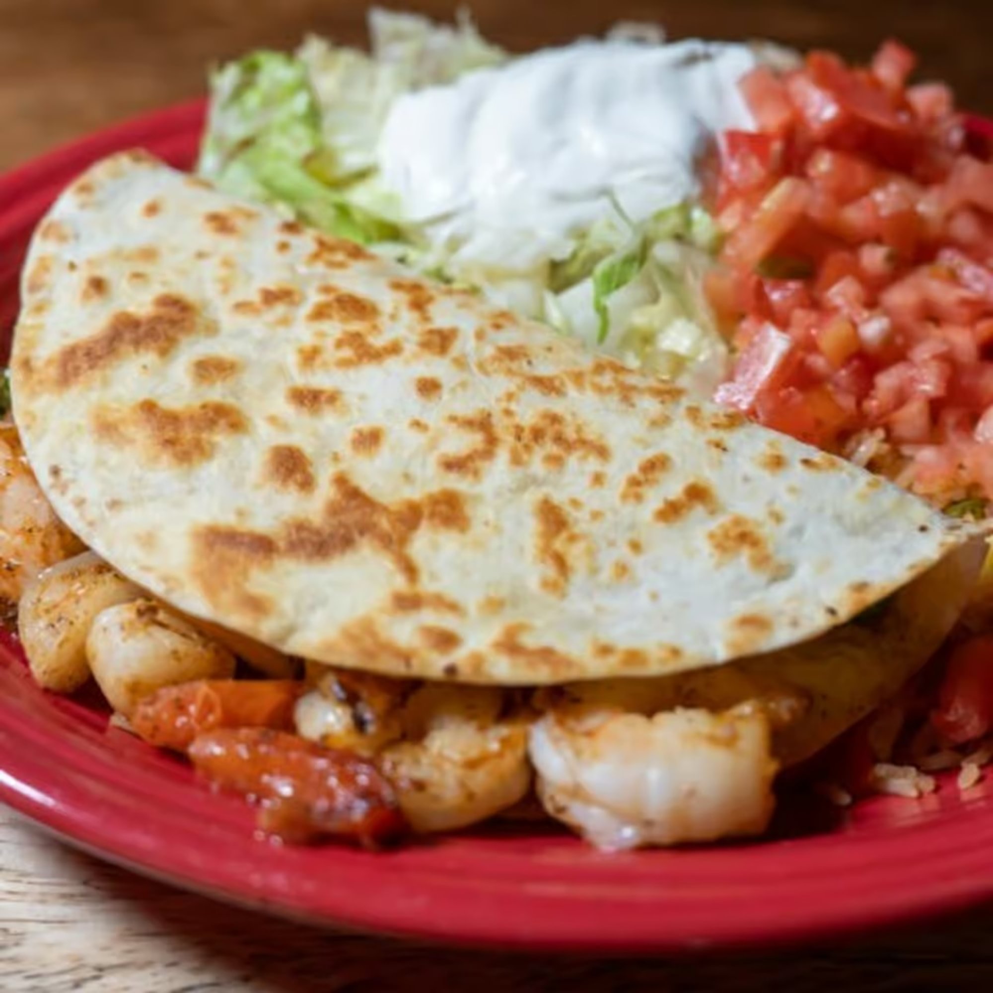 Quesadilla Rellena Shrimp