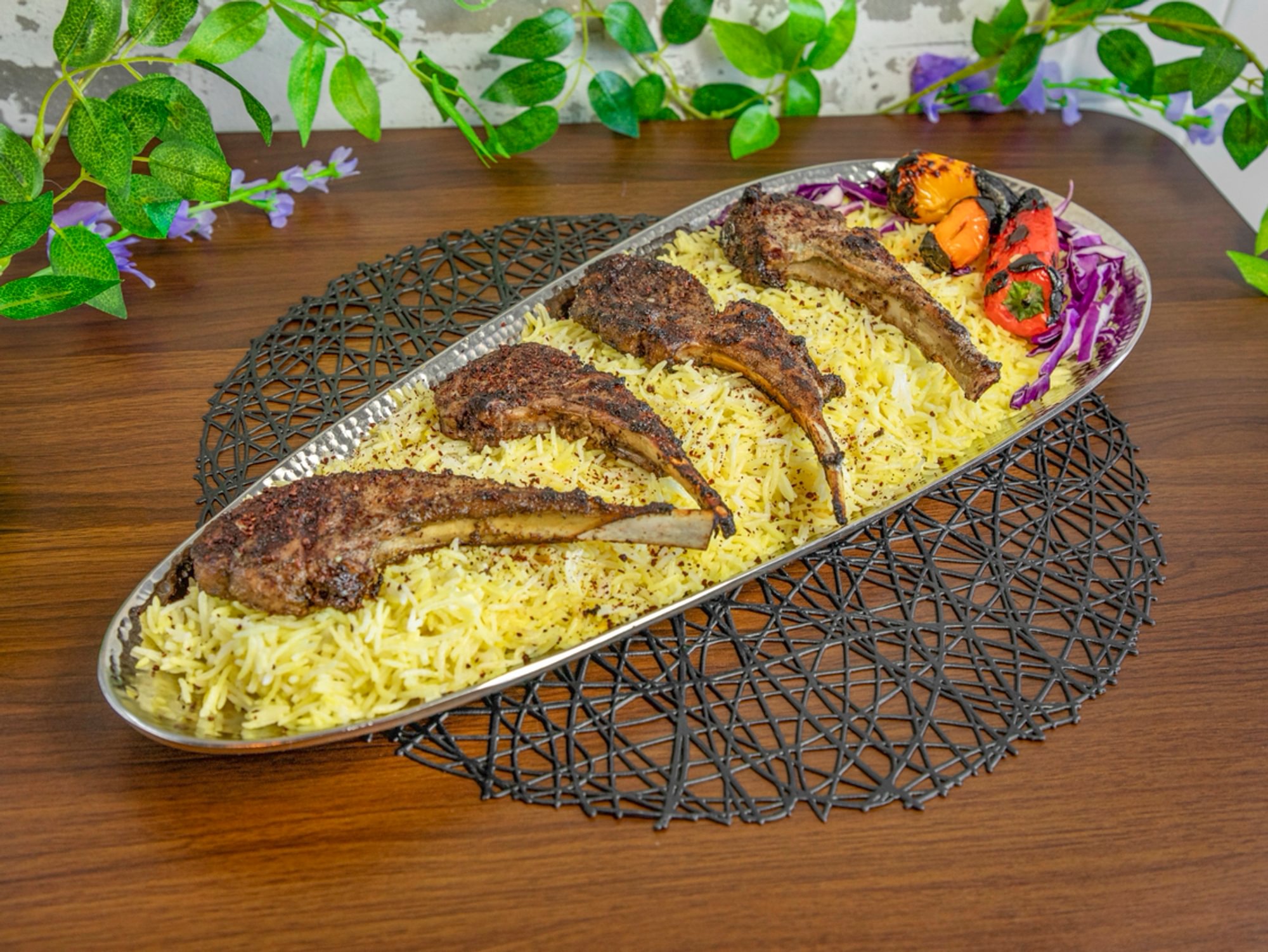 Lamb Chop Rice Plate