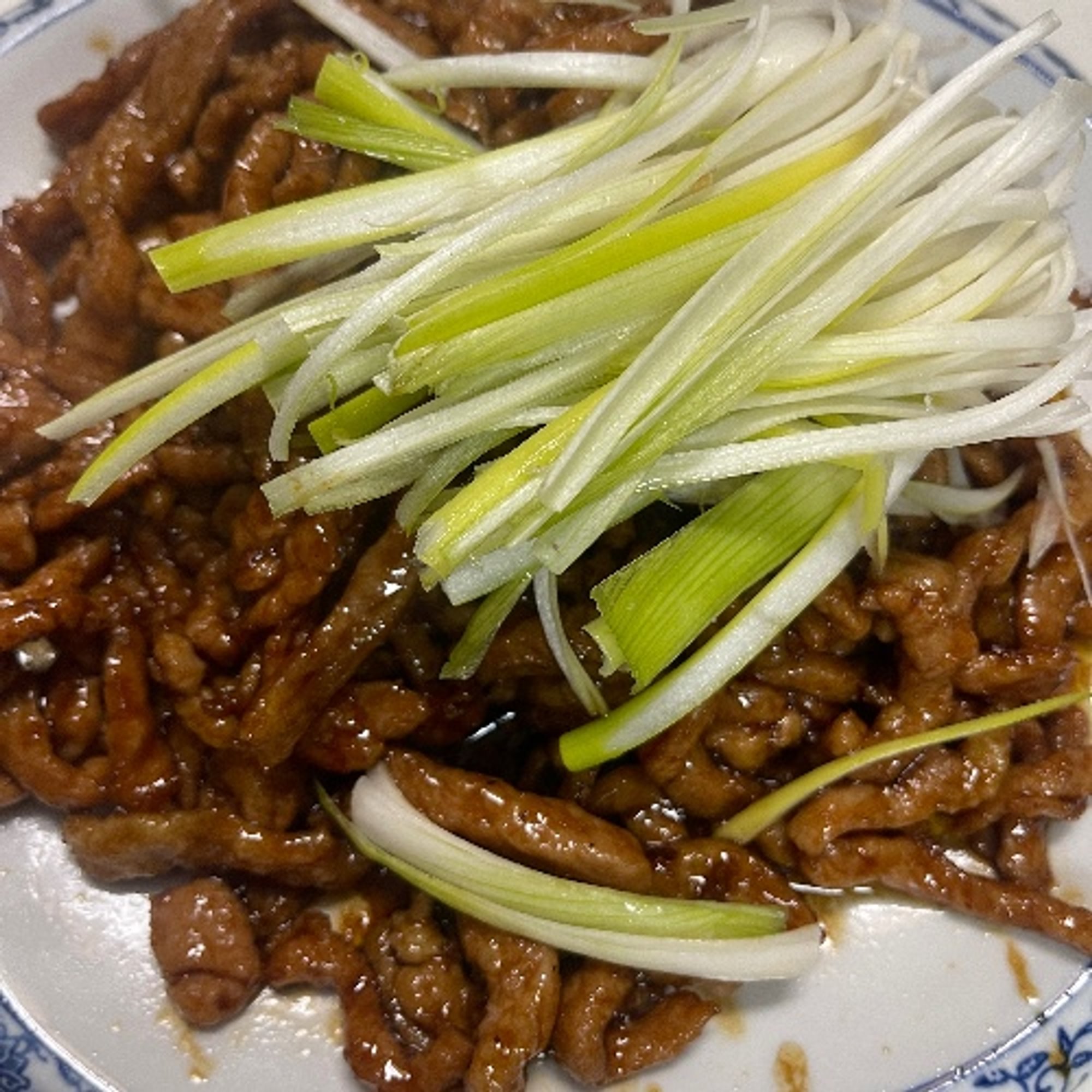 京酱肉丝 Sauted Shredded Pork in Brown Sauce