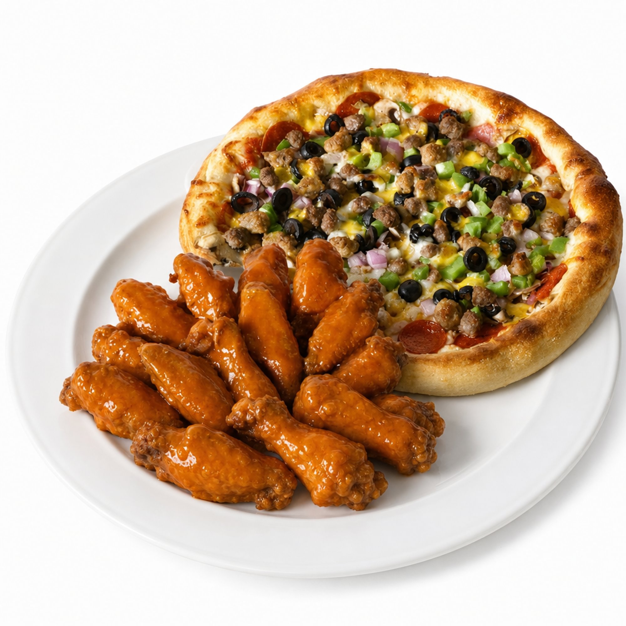 2 Small 2-Topping Pizzas + 12 Wings