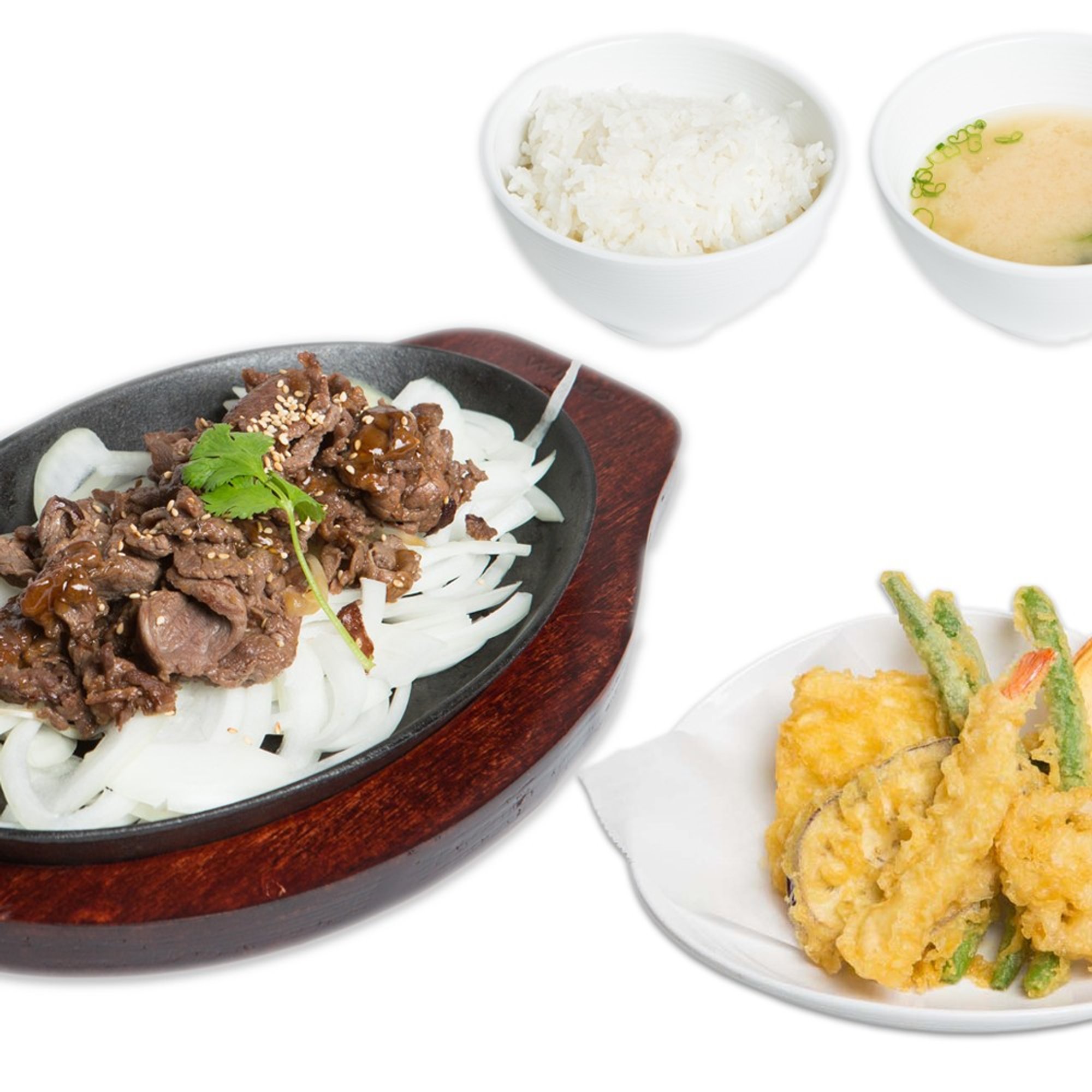 Beef Teriyaki & Tempura