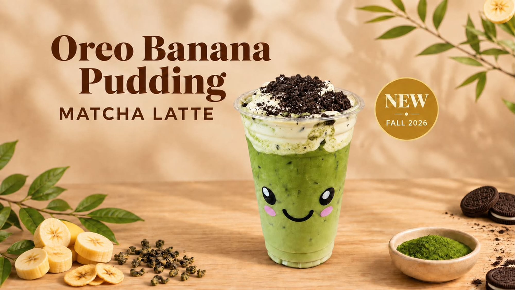 Oreo Banana Matcha