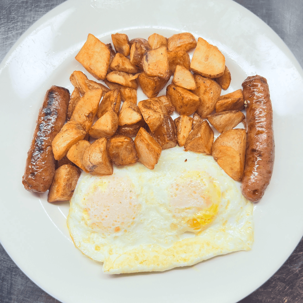 Apple Chicken Sausage & Eggs