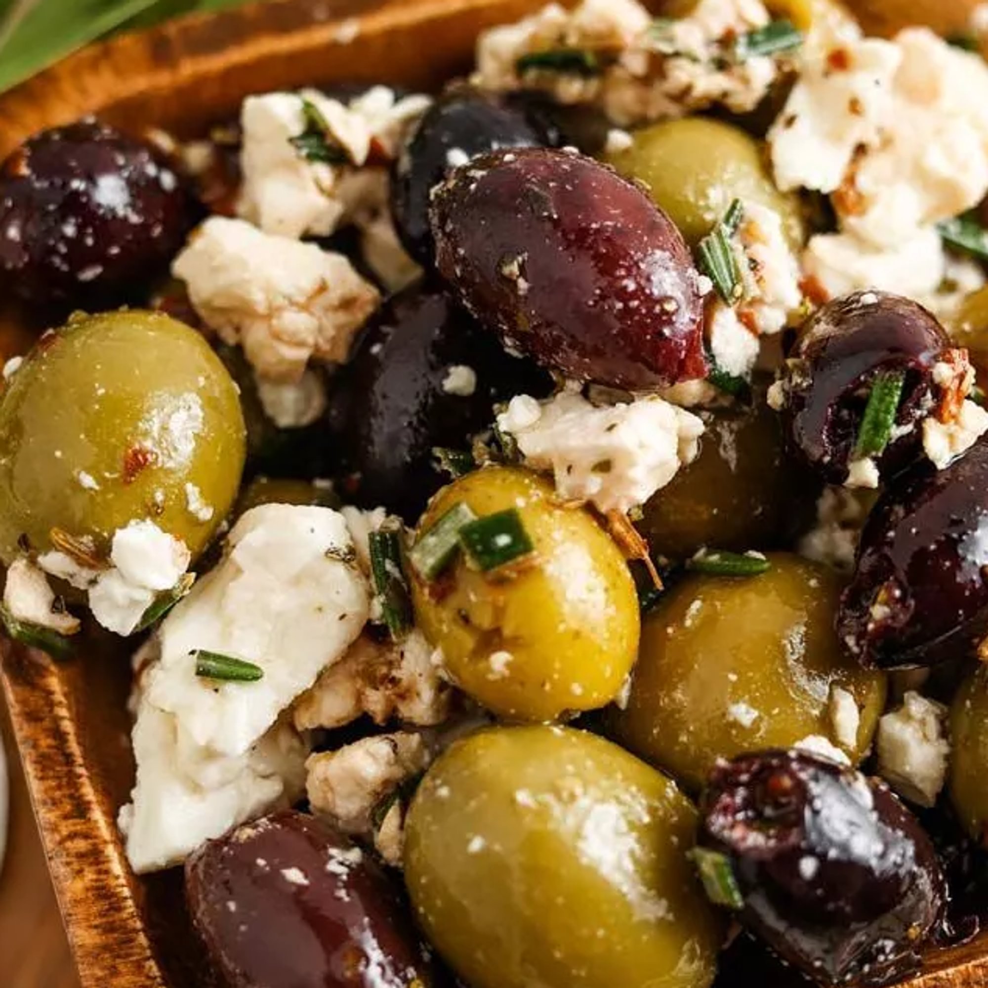 Mixed Olives with Feta