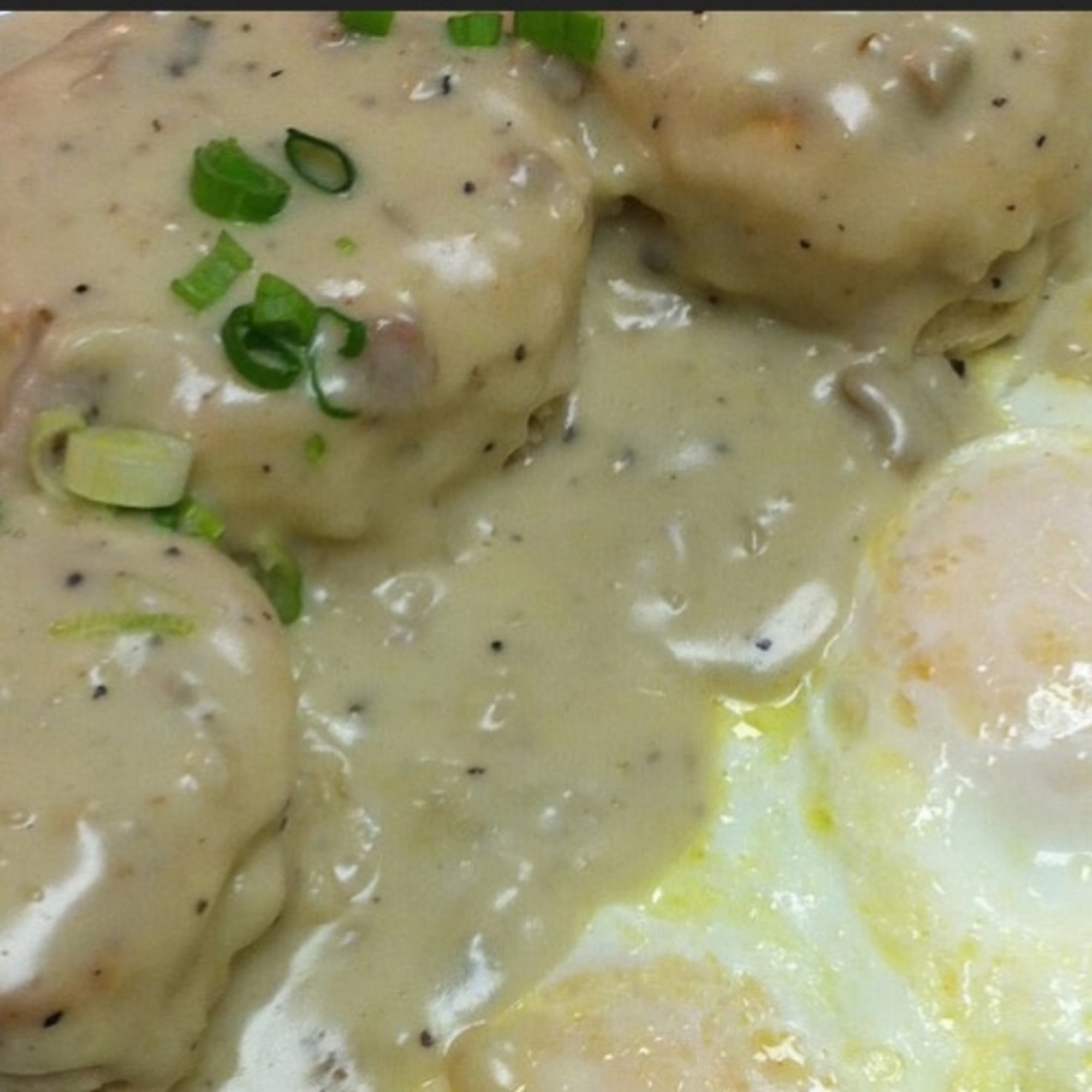 Biscuits & Gravy With Two Eggs