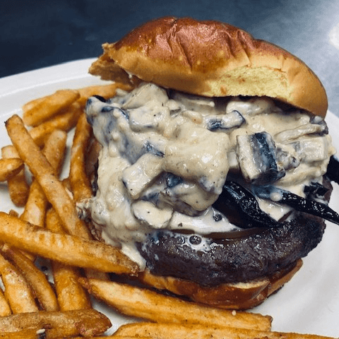 Pat's Mighty 'Shrum Burger