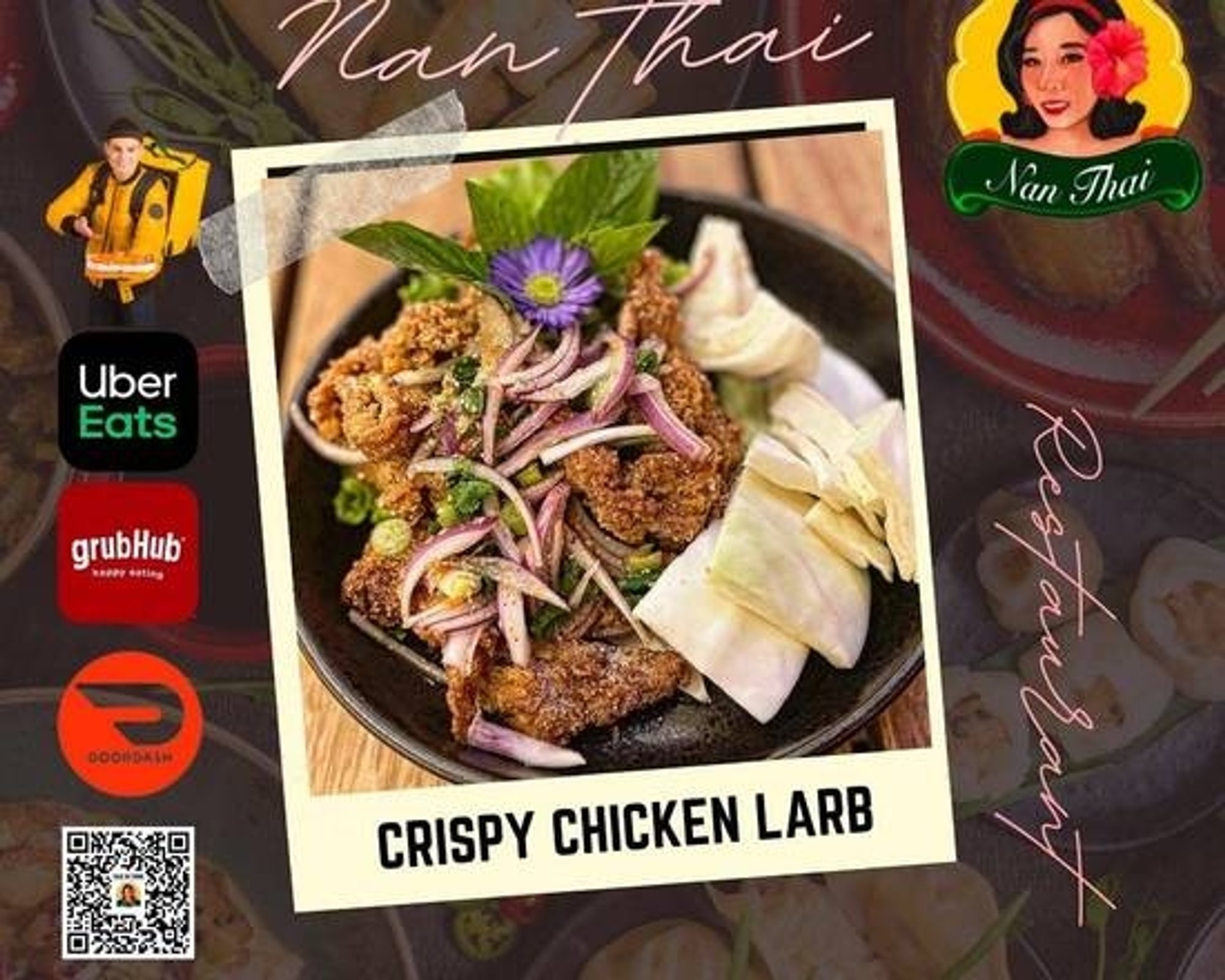 Crispy Chicken Larbb Salad ลาบไก่กรอบรสแซ่บ